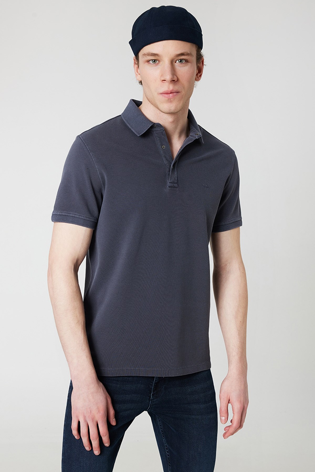 Loft Regular Fit Erkek Polo Yaka Tişört LF2026827 İndigo