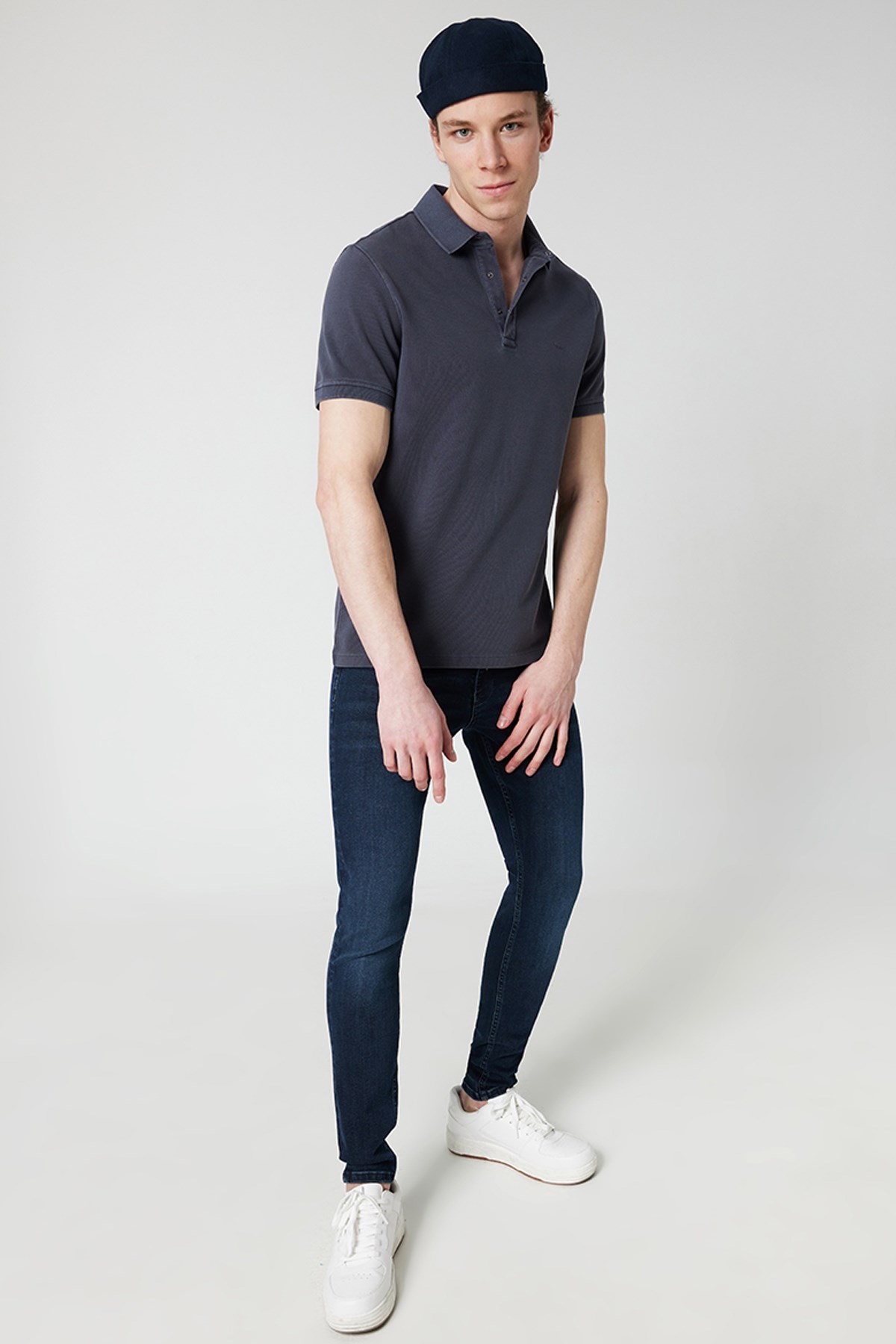 Loft Regular Fit Erkek Polo Yaka Tişört LF2026827 İndigo