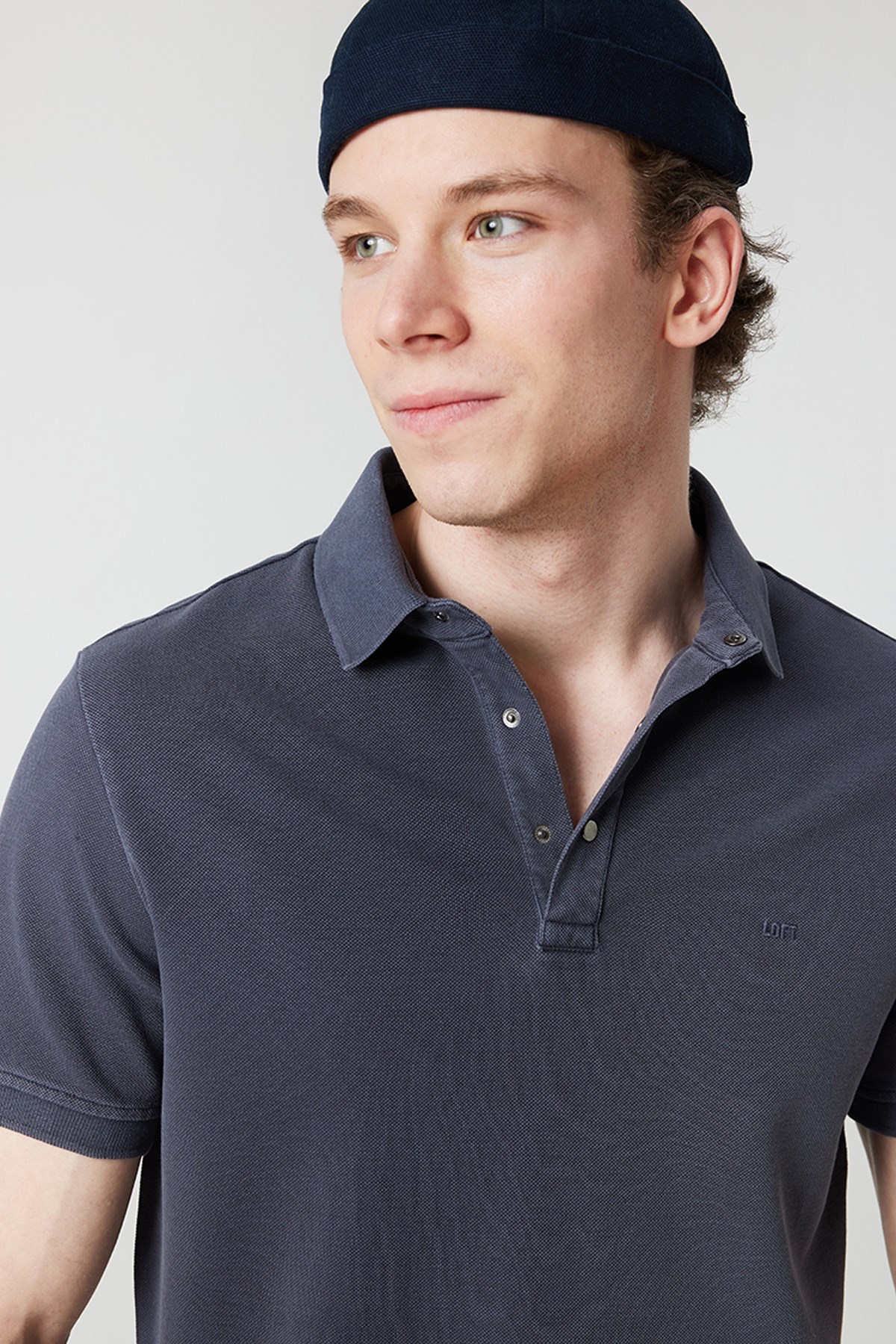 Loft Regular Fit Erkek Polo Yaka Tişört LF2026827 İndigo