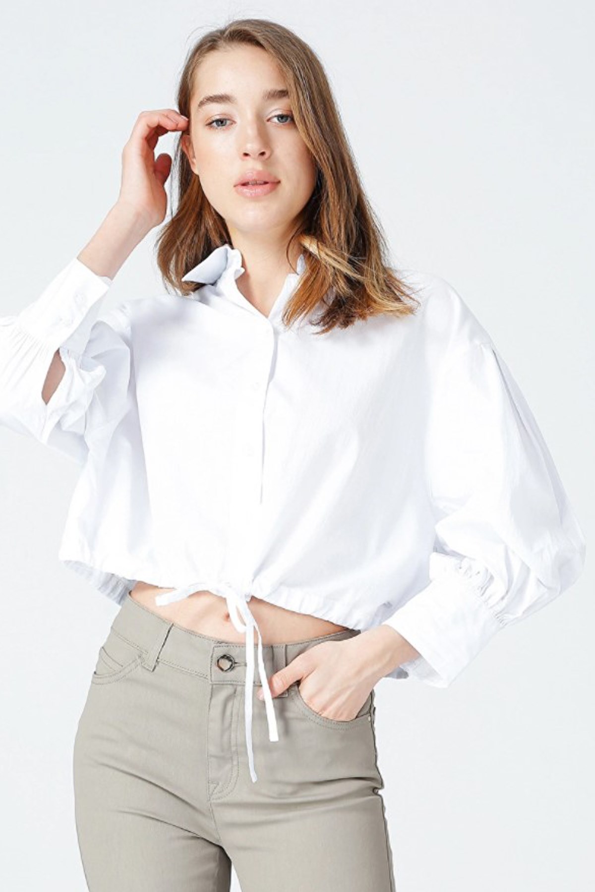 Loft  Kadın Gömlek LF2027224 Beyaz
