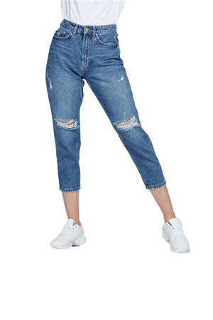 Loft Mom Blanie Mid Wash Kadın Kot Pantolon LF2027389