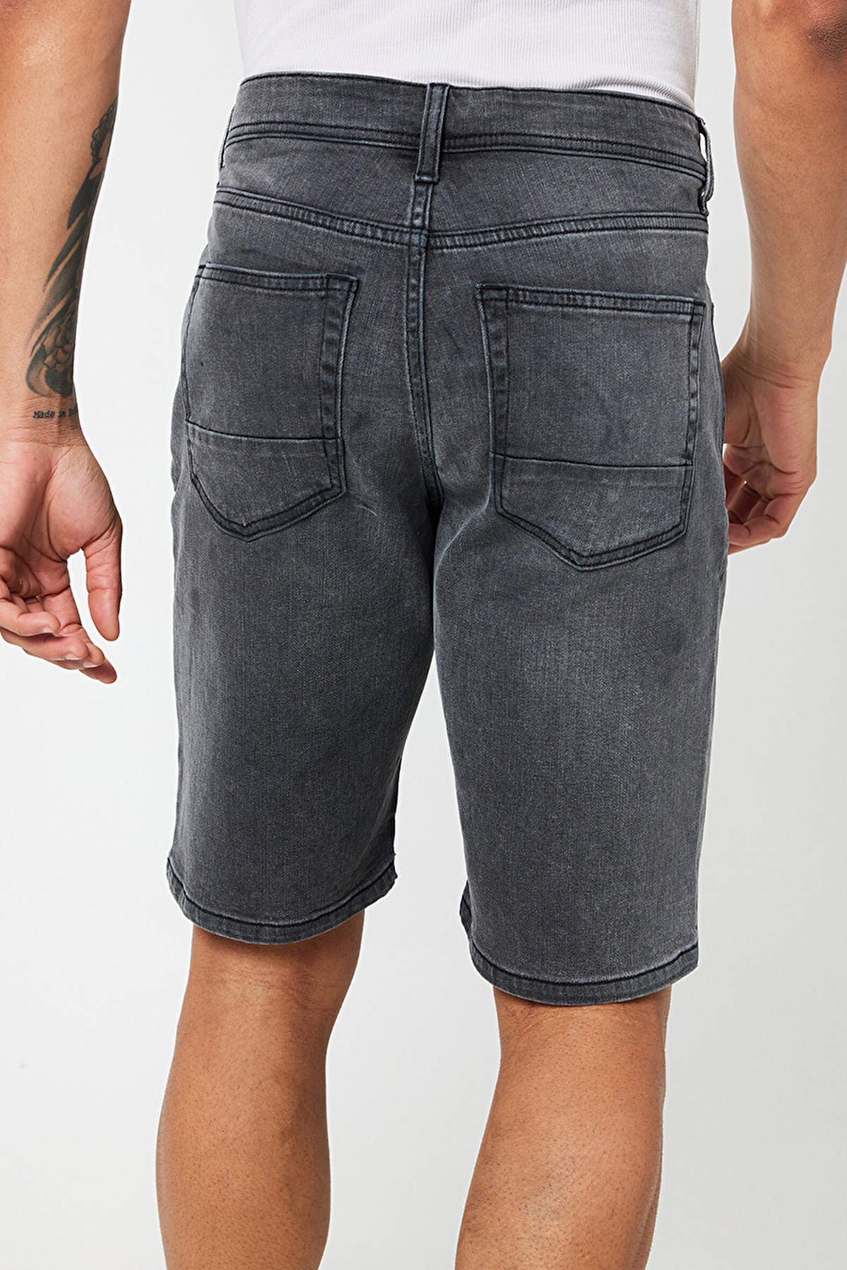 Loft Slim Fit Uther Erkek Kot Şort LF2027397 Gri