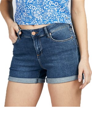 Loft Aida Dark Wash Kadın Şort LF2027402
