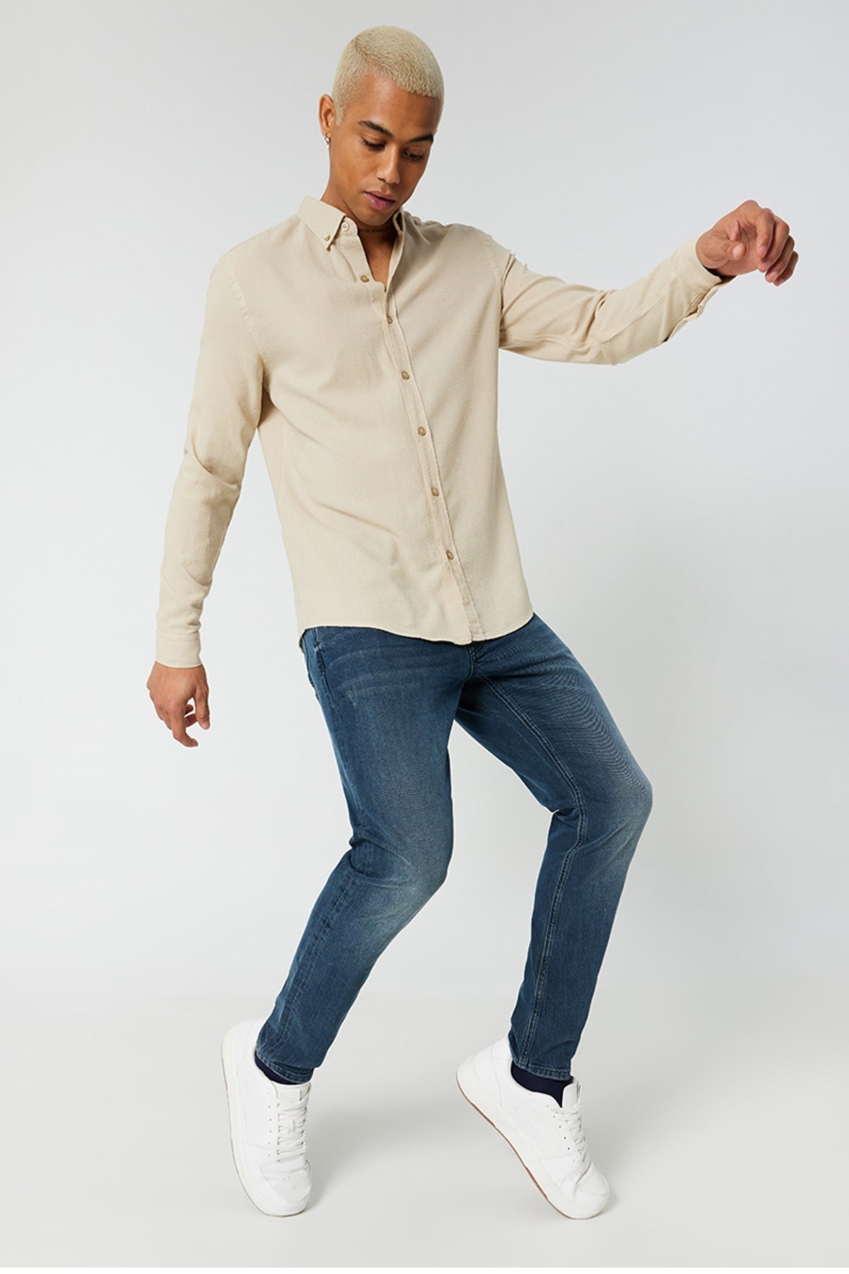 Loft Erkek Gömlek LF2027530 Ekru