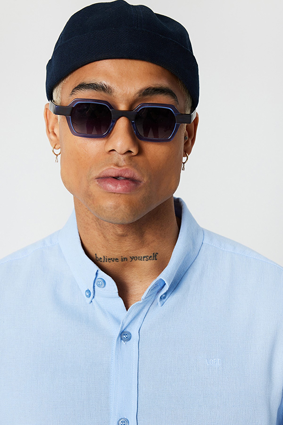 Loft Erkek Gömlek LF2027530 Mavi