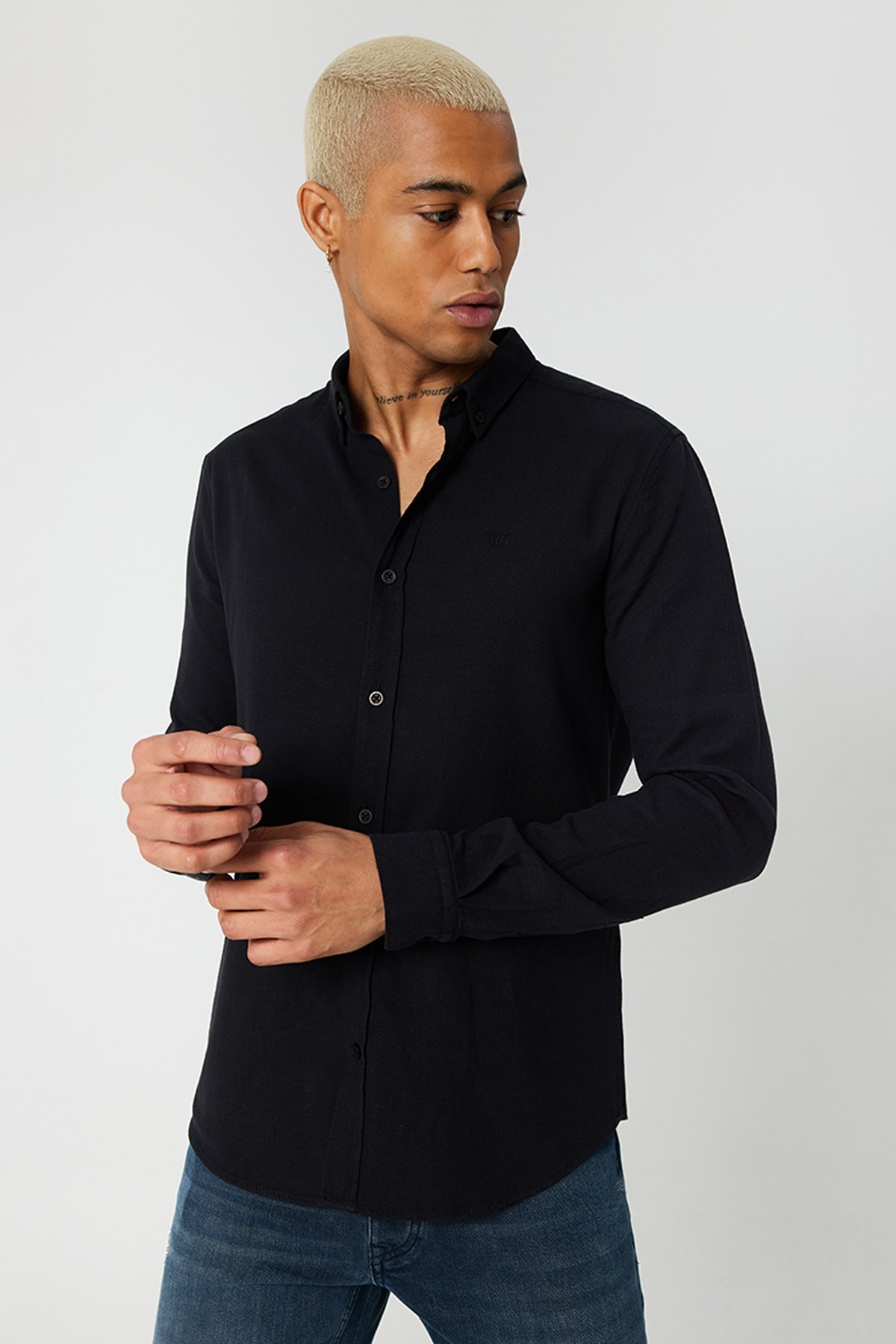 Loft Erkek Gömlek LF2027530 Siyah
