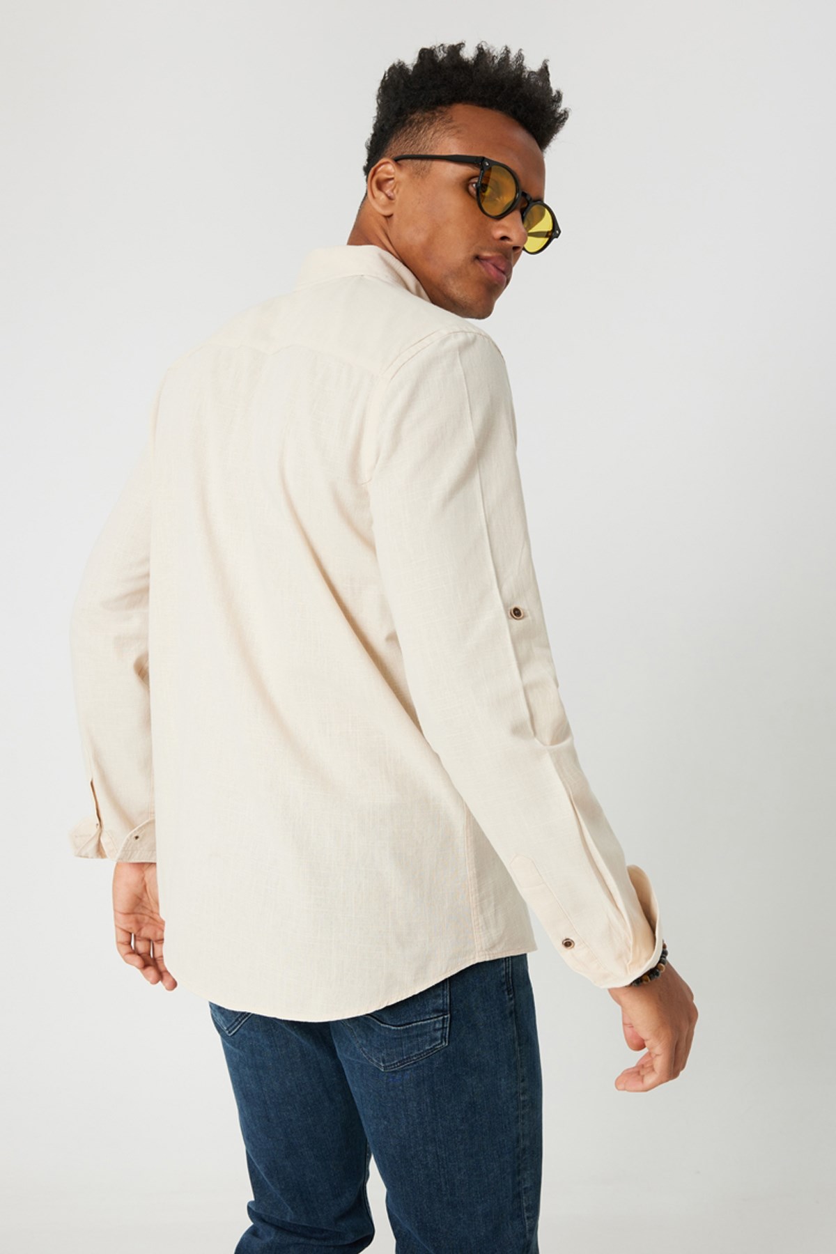 Loft Regular Fit Erkek Gömlek LF2027896 Bej