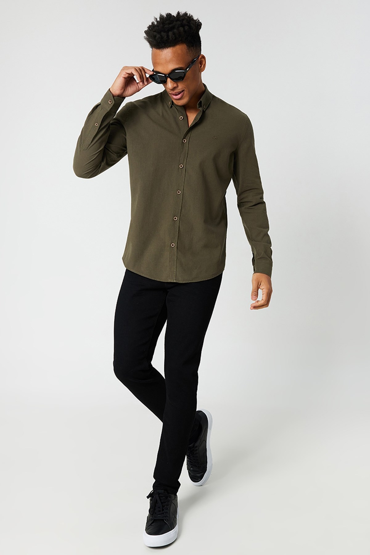 Loft Regular Fit Erkek Gömlek LF2027896 Haki