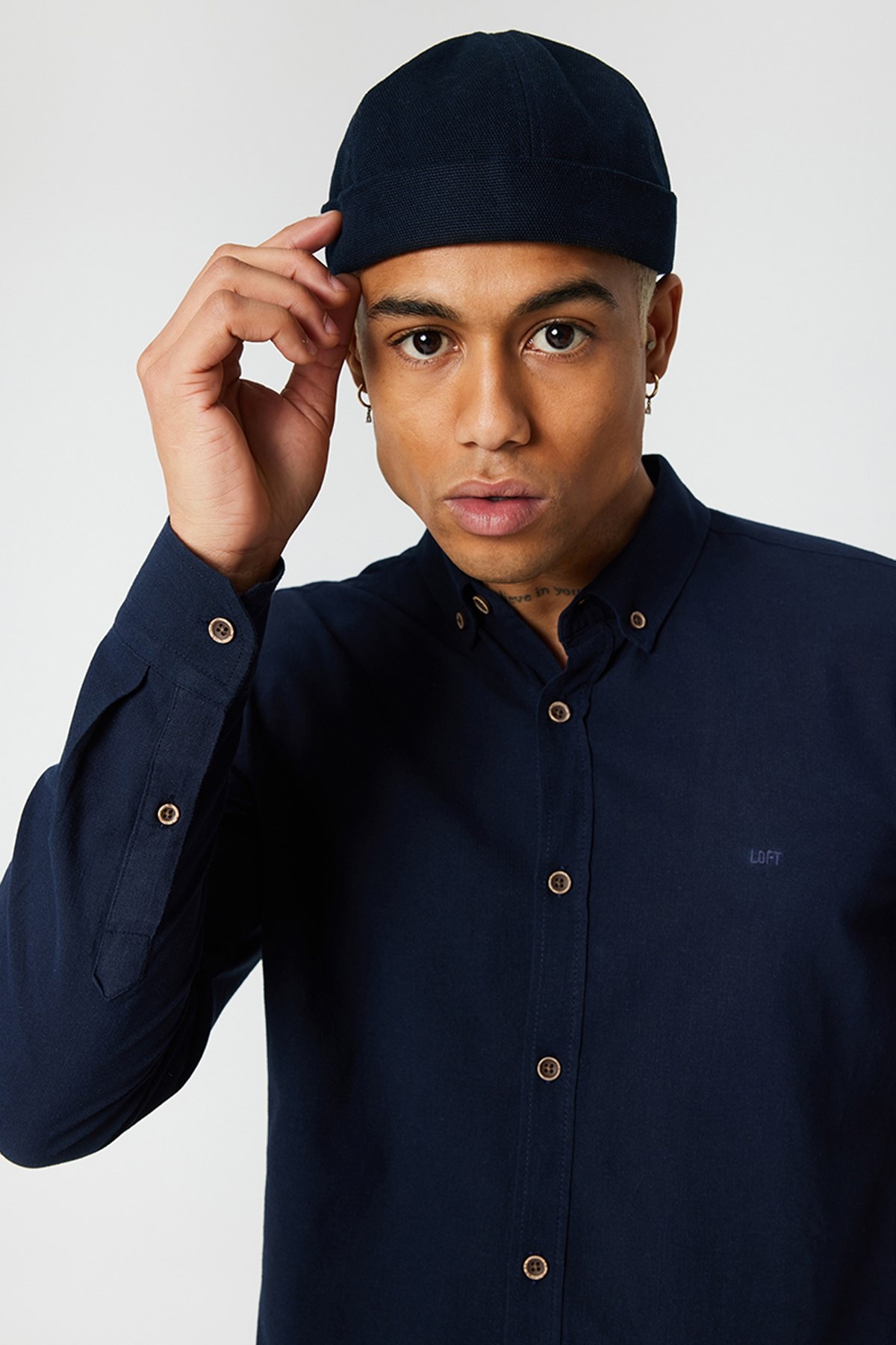 Loft Regular Fit Erkek Gömlek LF2027896 Lacivert