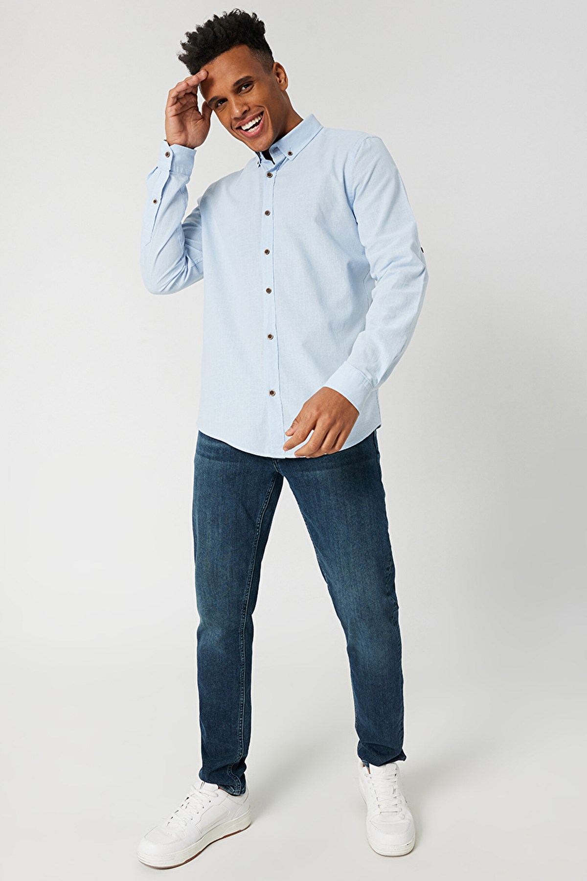 Loft Regular Fit Erkek Gömlek LF2027896 Mavi