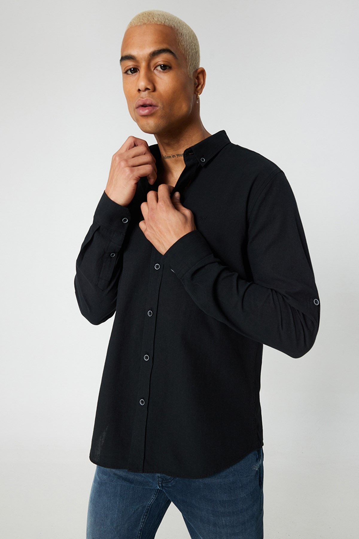 Loft Regular Fit Erkek Gömlek LF2027896 Siyah