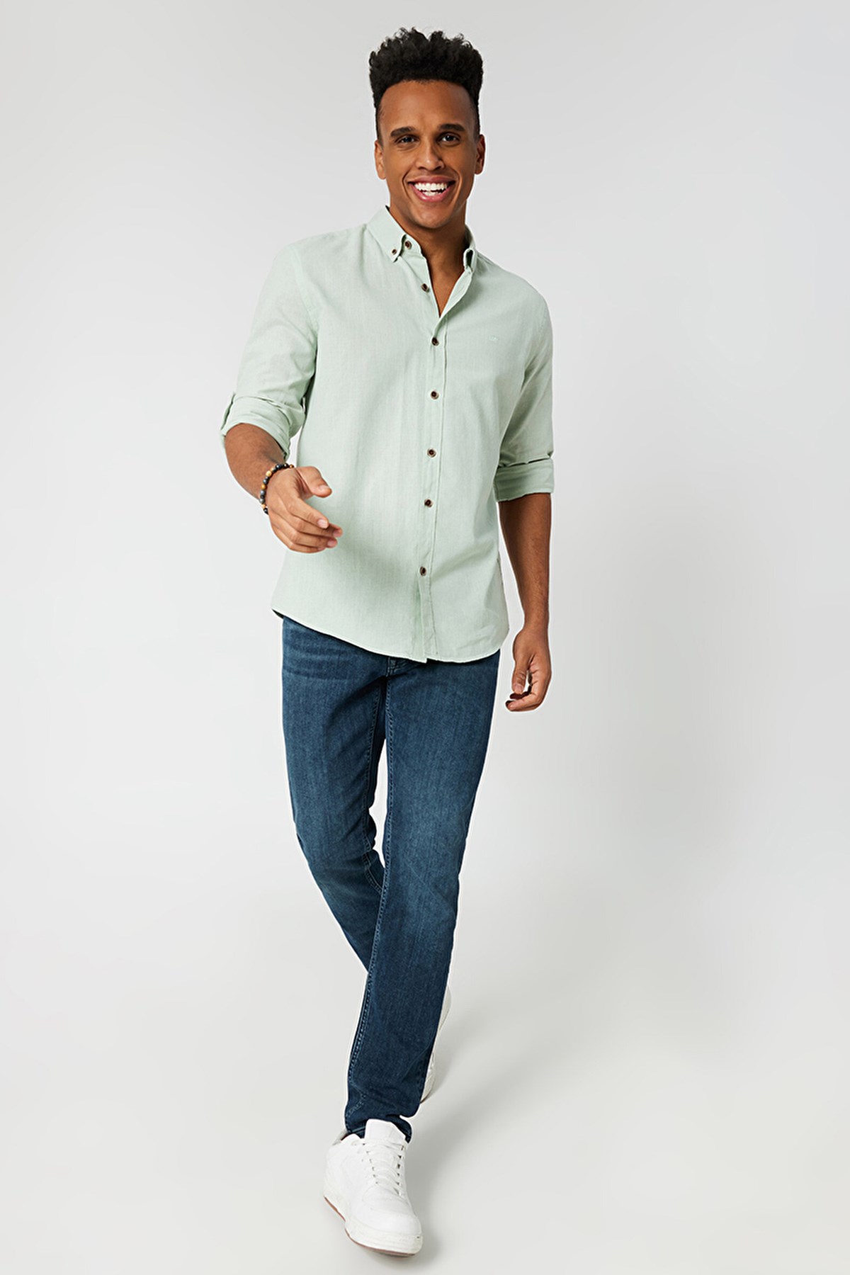 Loft Regular Fit Erkek Gömlek LF2027896 Yeşil