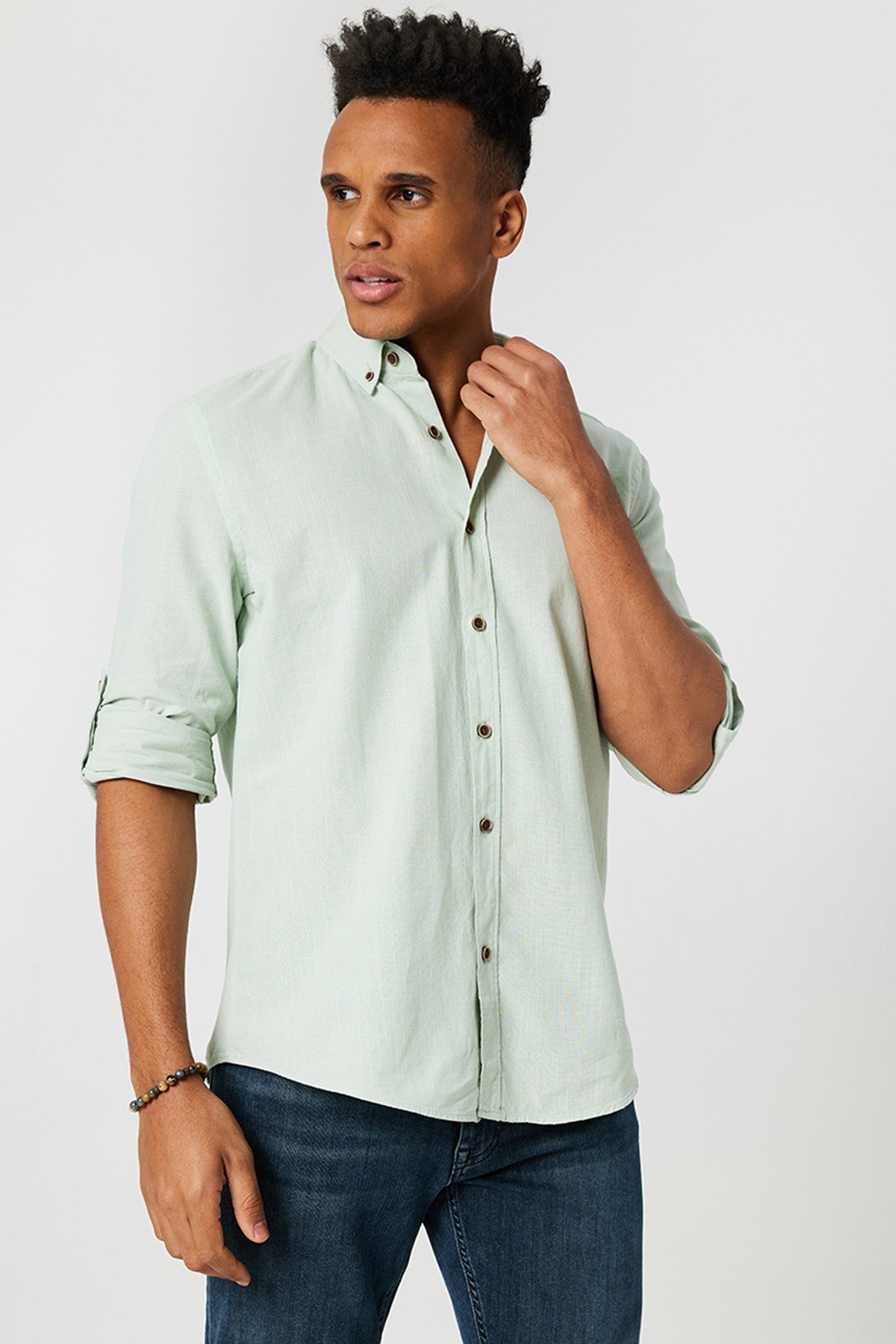 Loft Regular Fit Erkek Gömlek LF2027896 Yeşil