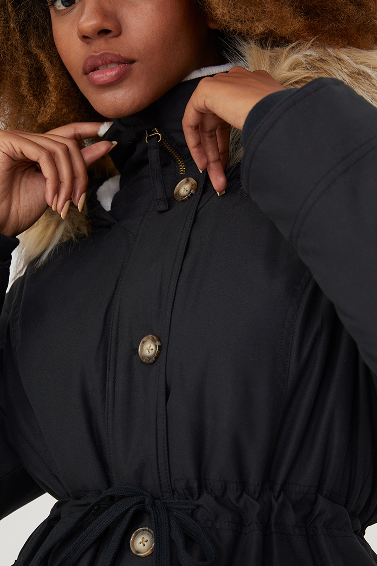 Loft Kadın Kaban LF2027934 Siyah