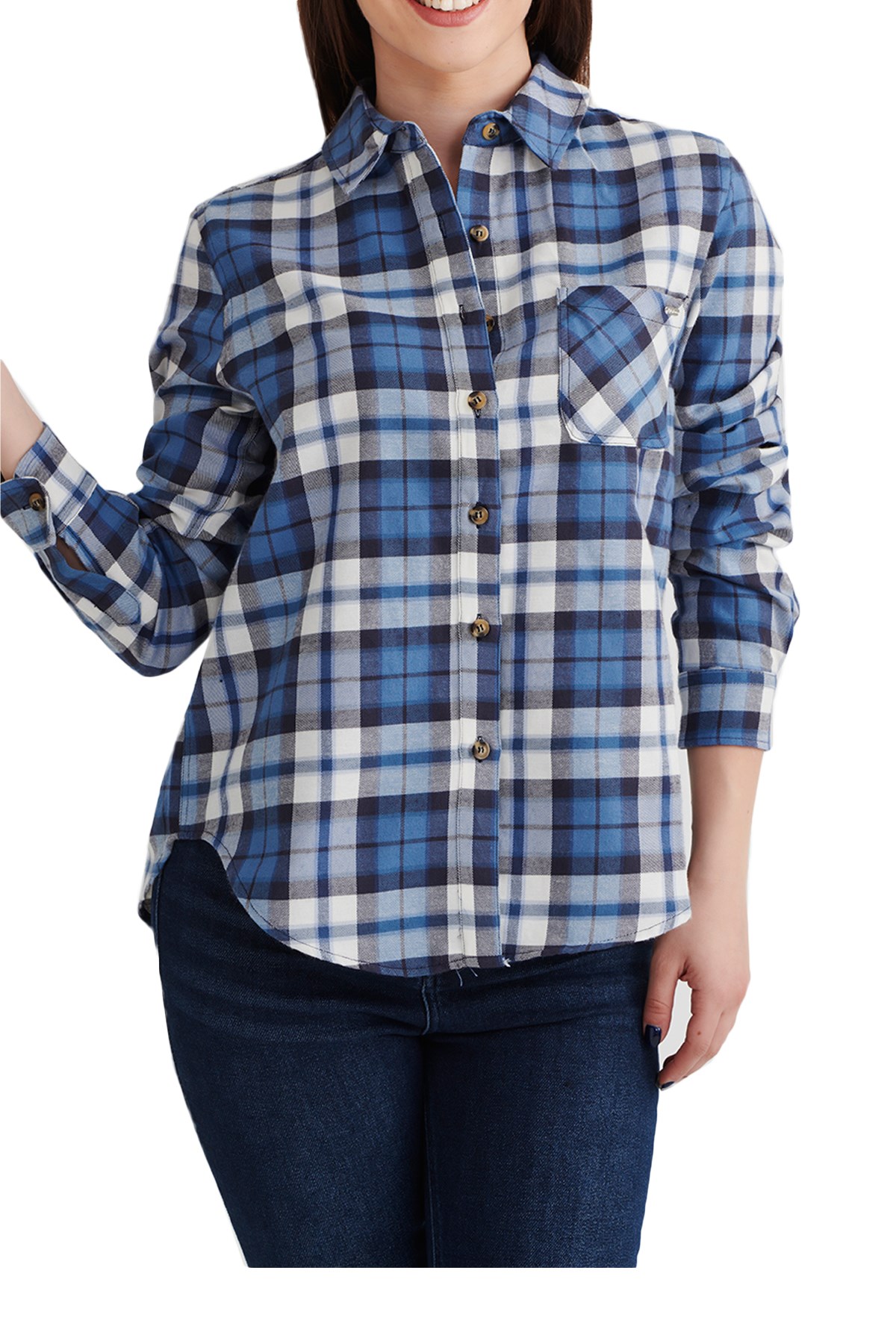Loft Kadın Gömlek LF2027960 İndigo