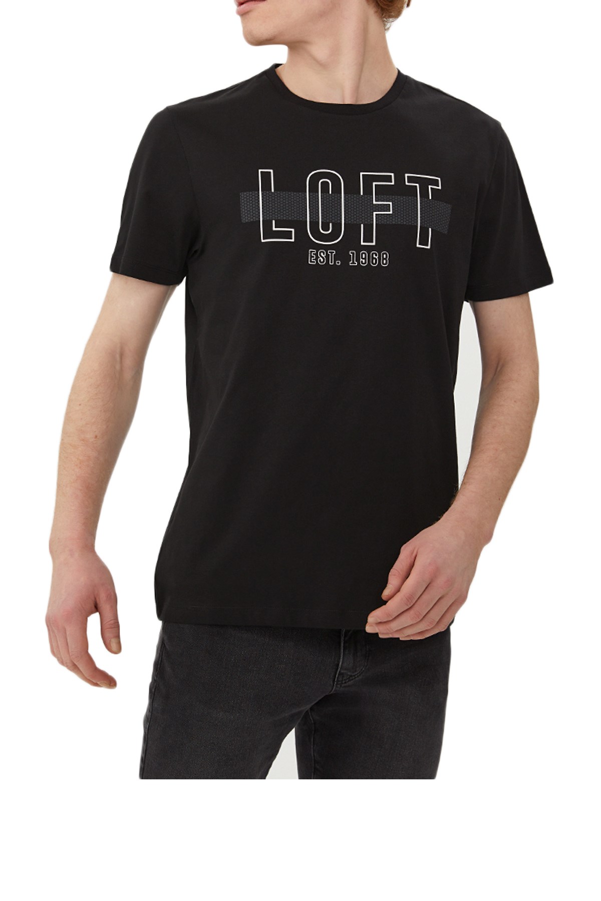 Loft Regular Fit Erkek Tişört LF2028000 Siyah