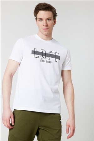 Loft Regular Fit Erkek Tişört LF2028000 Beyaz