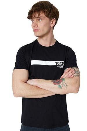 Loft Regular Fit Erkek Tişört LF2028066 Siyah