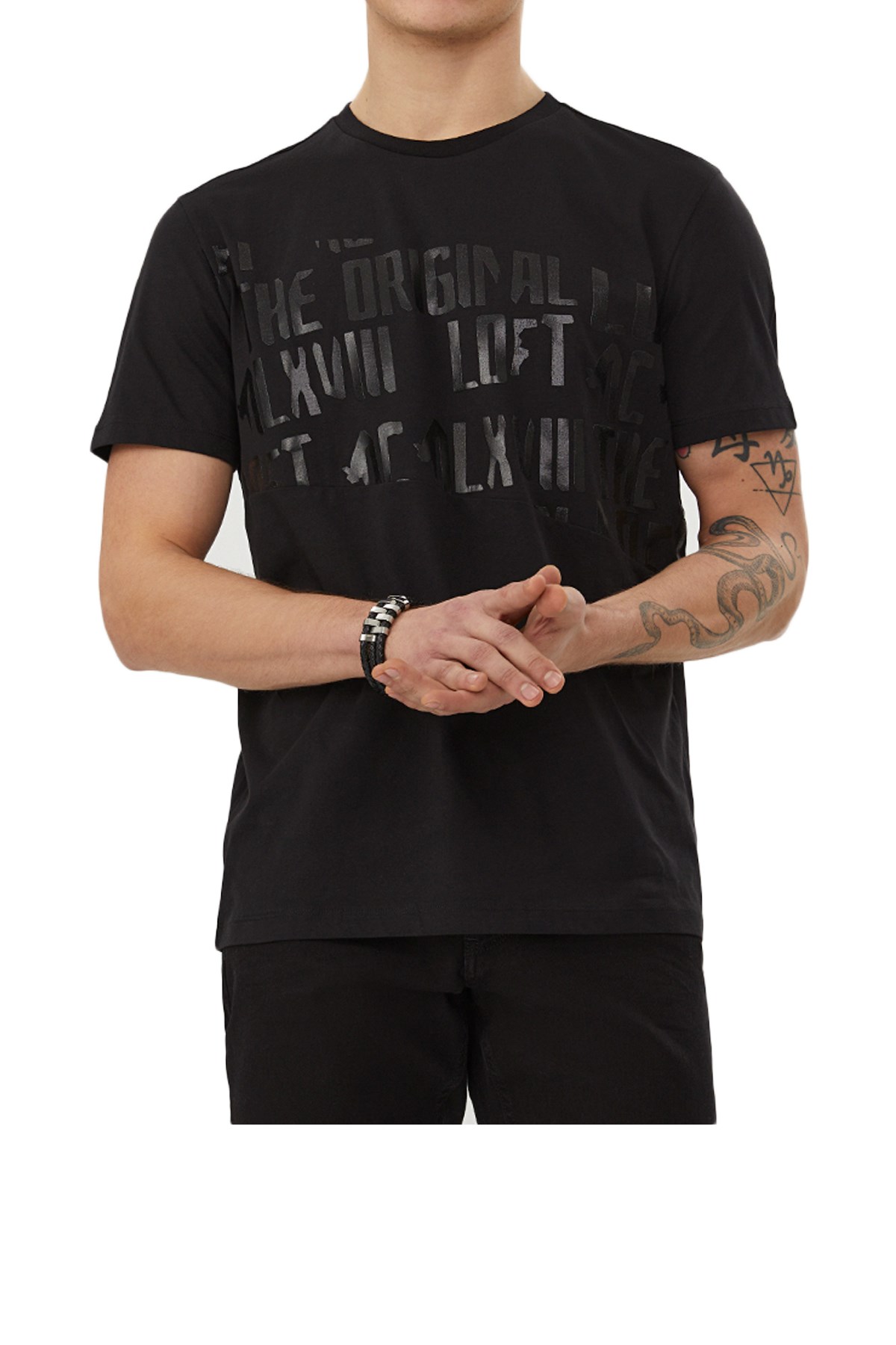 Loft  Siyah Erkek TişörtLF2028076 Siyah
