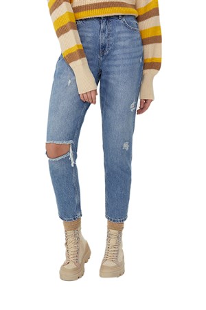 Loft Mom Zora Wash Kadın Kot Pantolon LF2028115