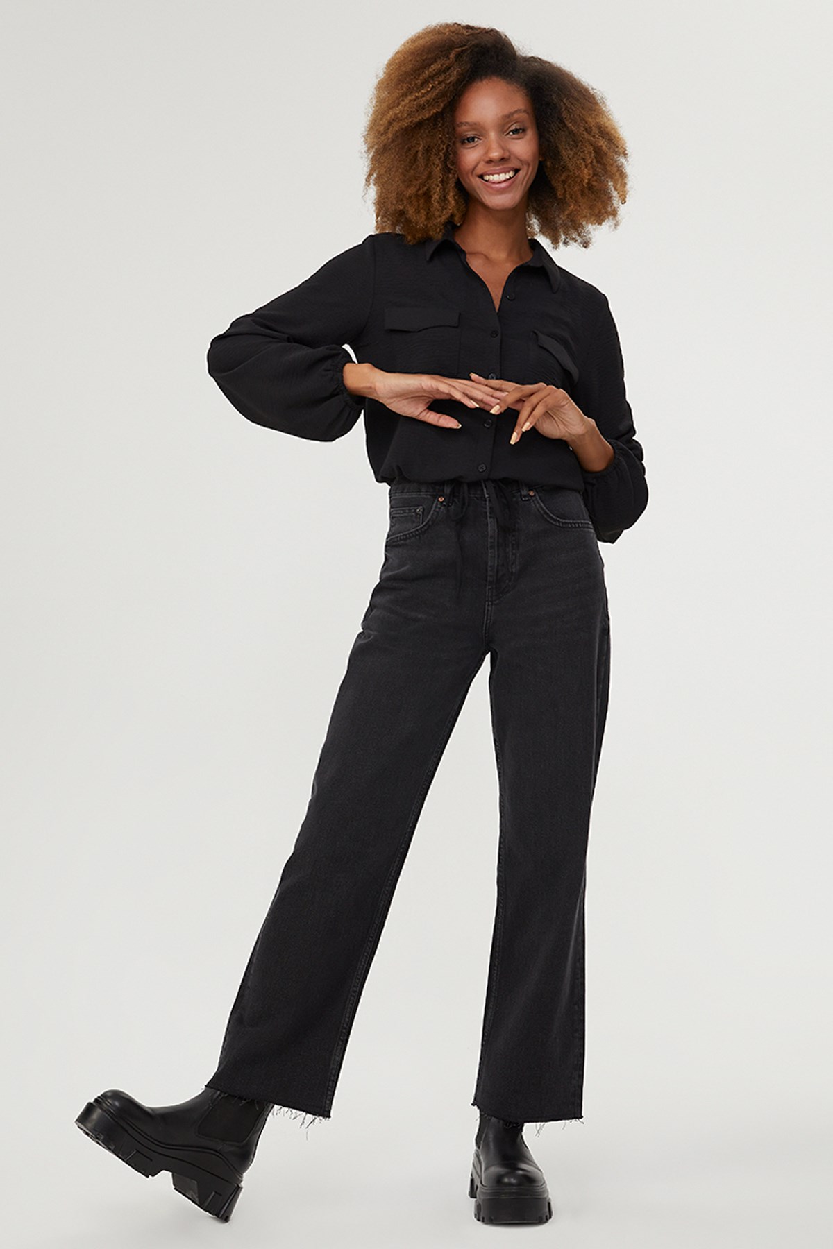 Loft Reeta Lisa Wash Kadın Kot Pantolon LF2028116 Lacivert