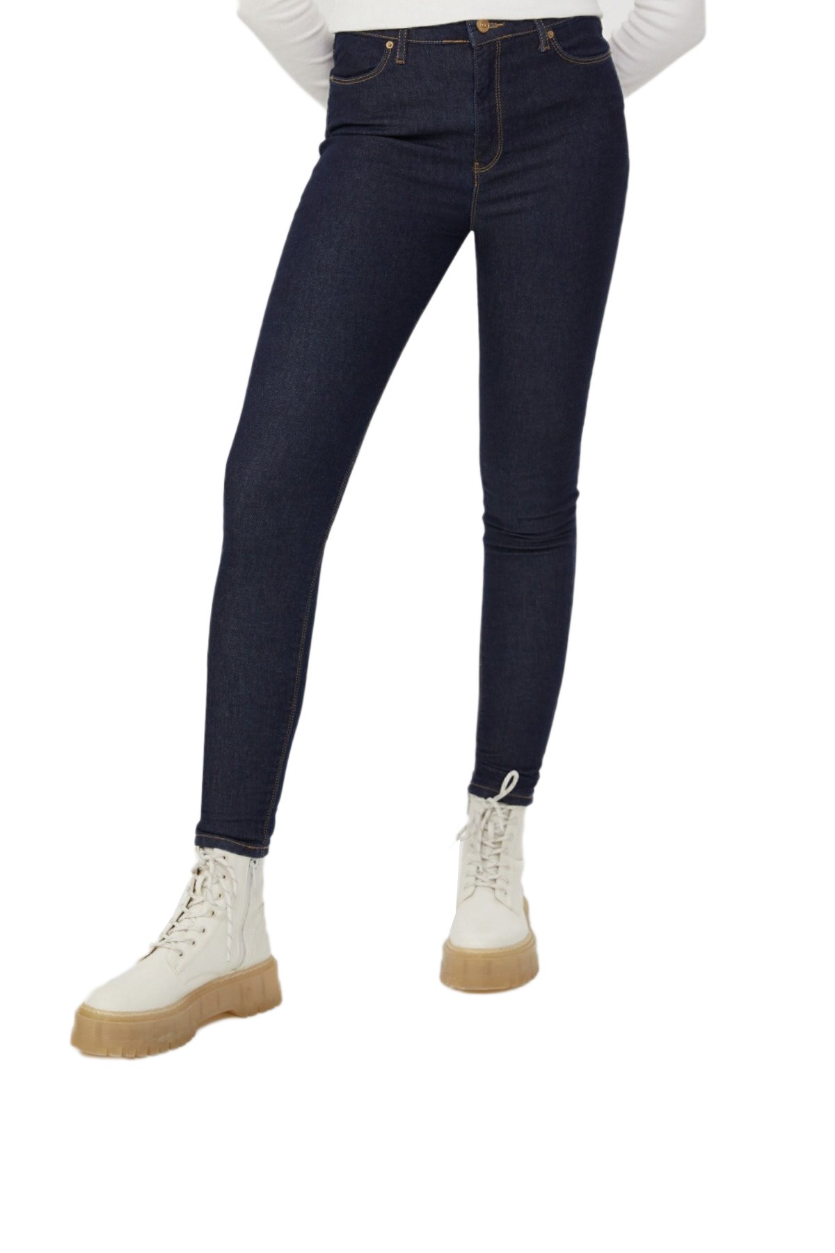 Loft Natalie Lesy Dark Wash Kadın Kot Pantolon LF2028293 Lacivert