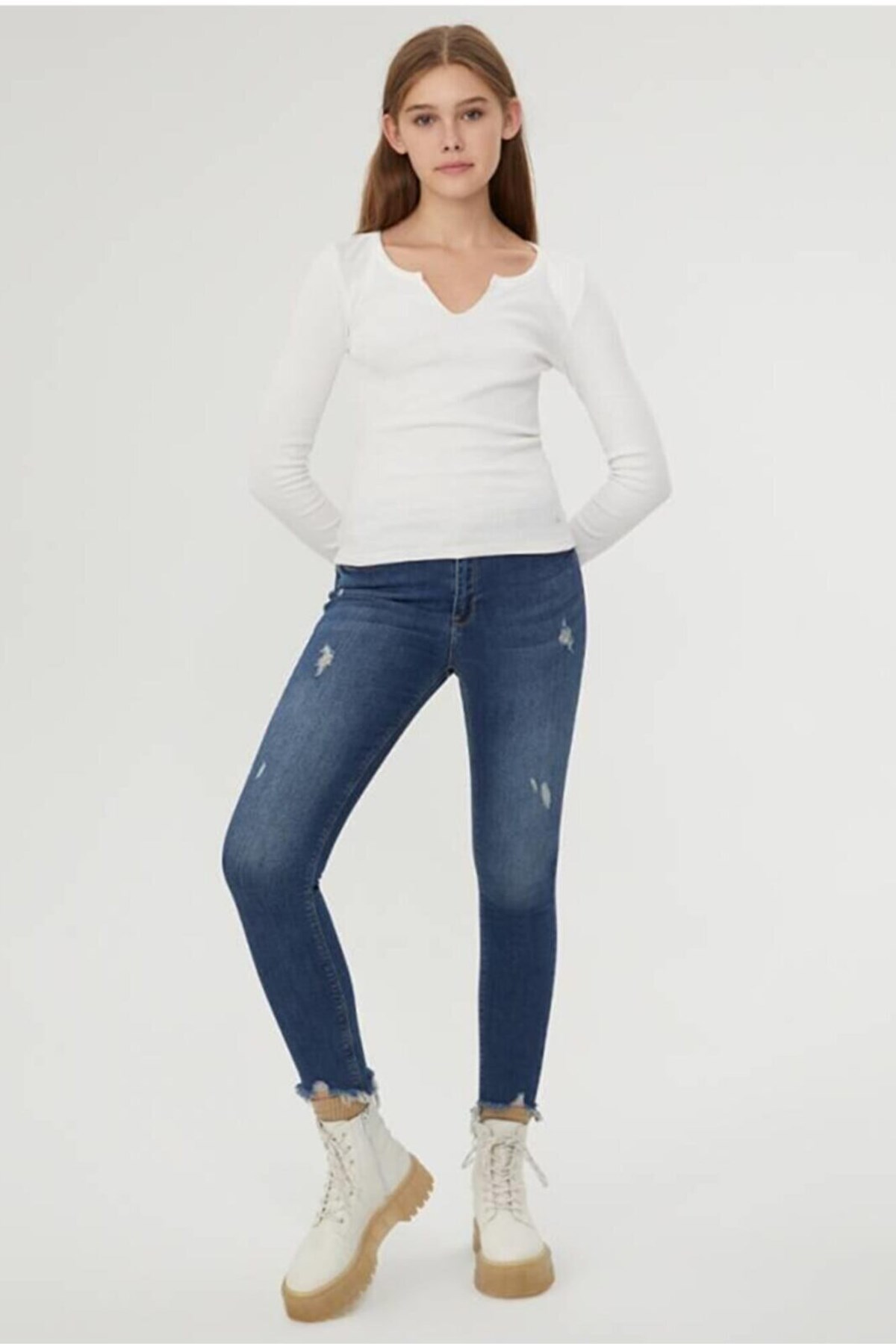 Loft Terrybrown Merton Kadın Kot Pantolon LF2028296 Lacivert