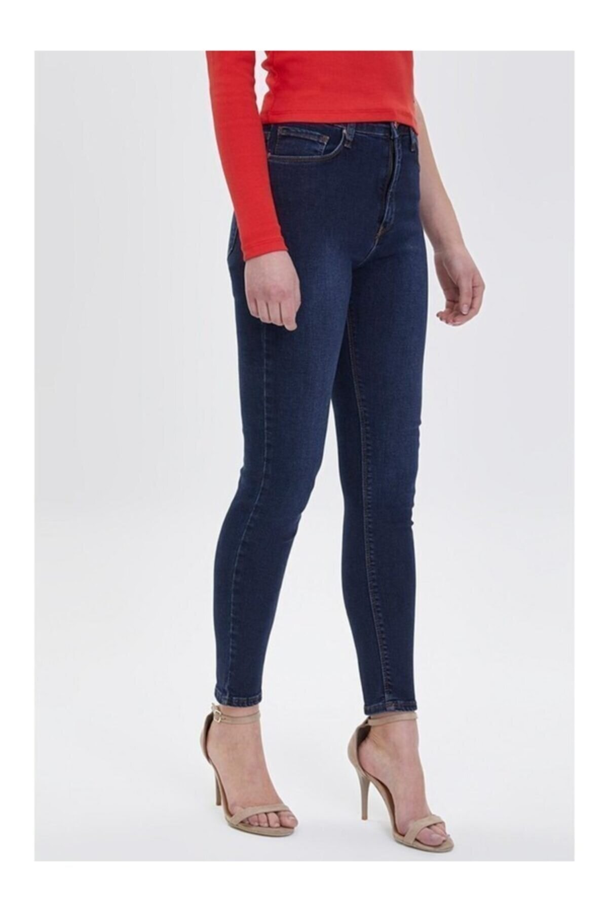 Loft Natalie Lesy Light Wash Kadın Kot Pantolon LF2028304 Lacivert