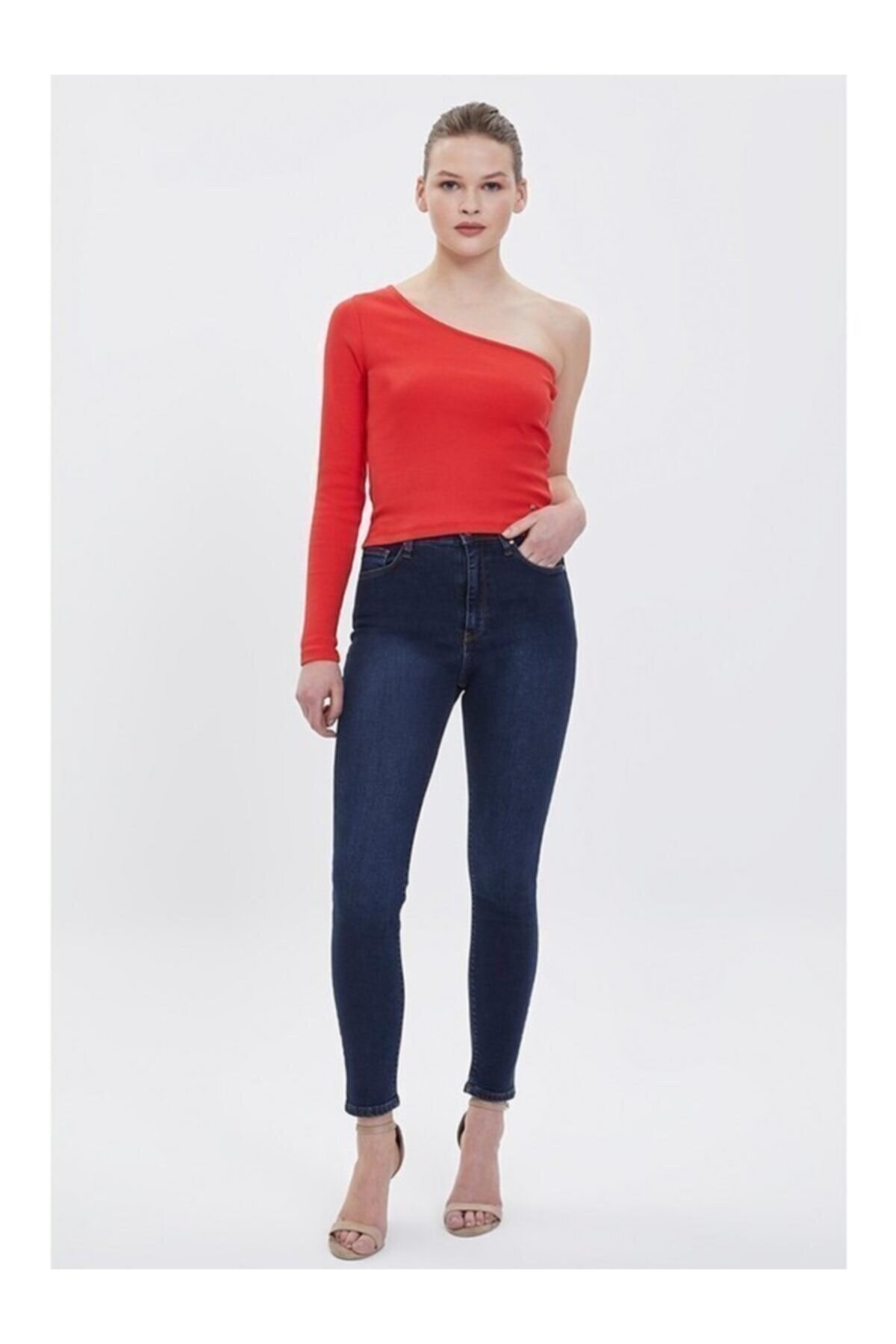 Loft Natalie Lesy Light Wash Kadın Kot Pantolon LF2028304 Lacivert