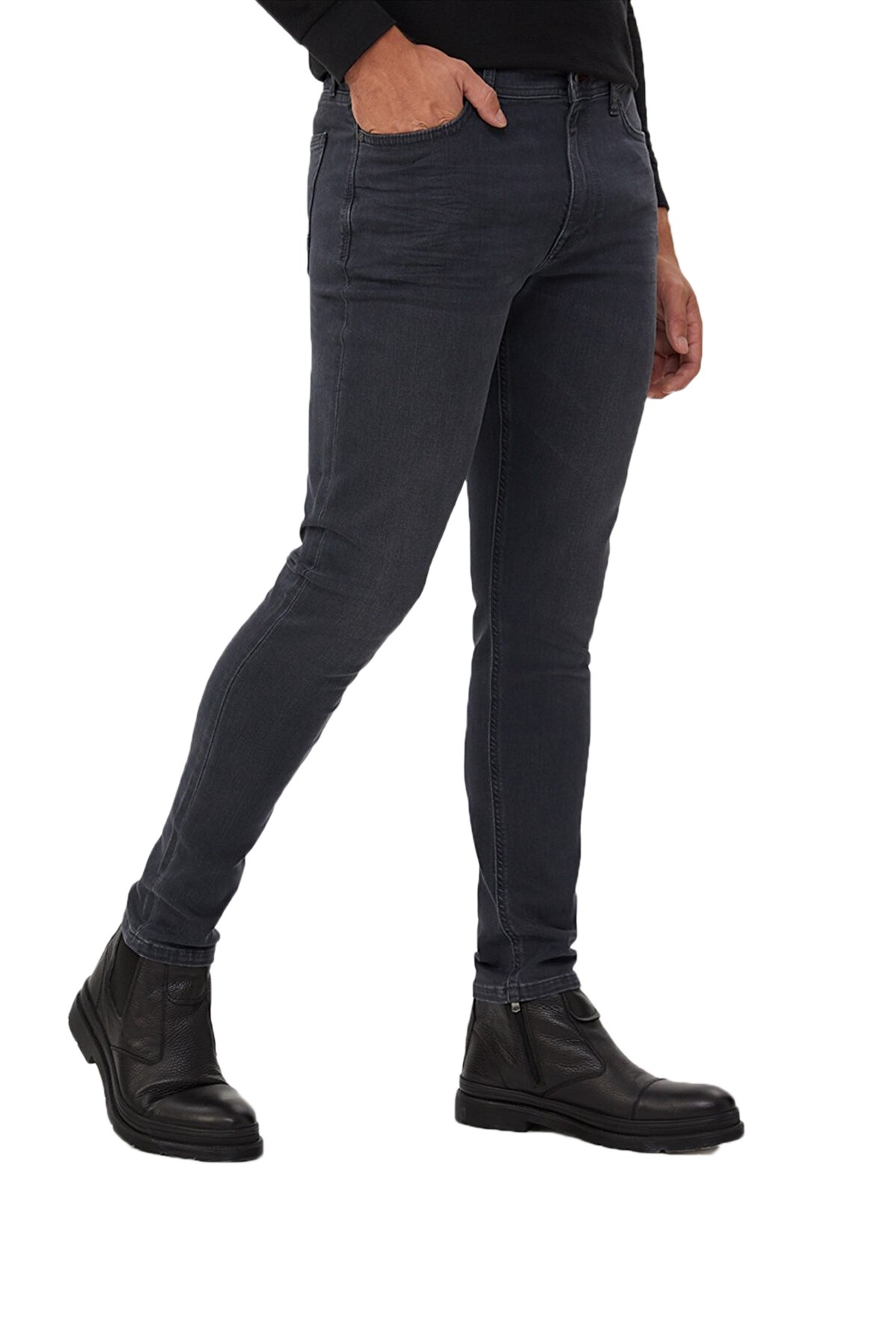 Loft Justin Smokey Wash Erkek Kot Pantolon LF2028343 Gri