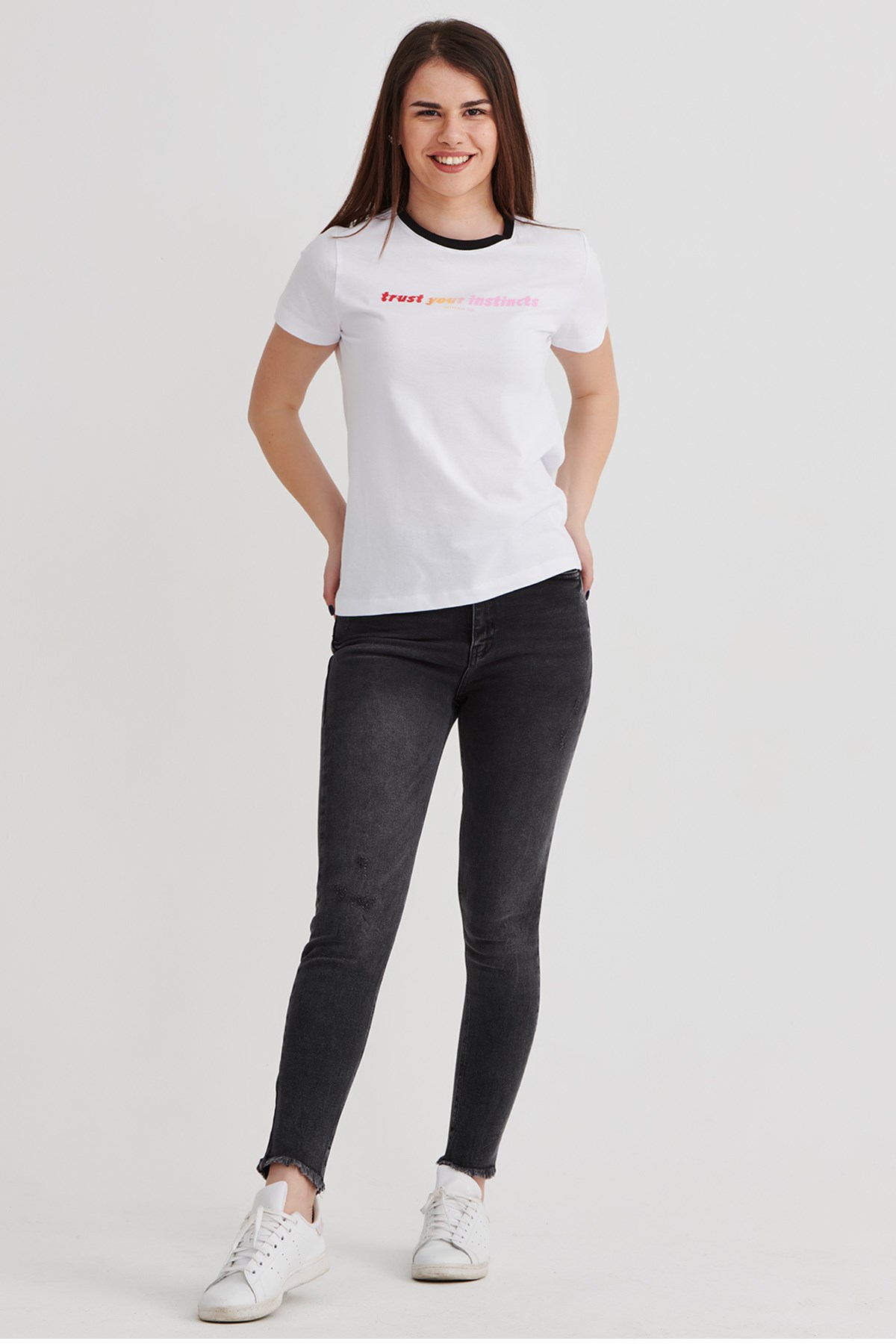 Loft Natalie Cara Antra Wash Kadın Kot Pantolon LF2028349 Lacivert