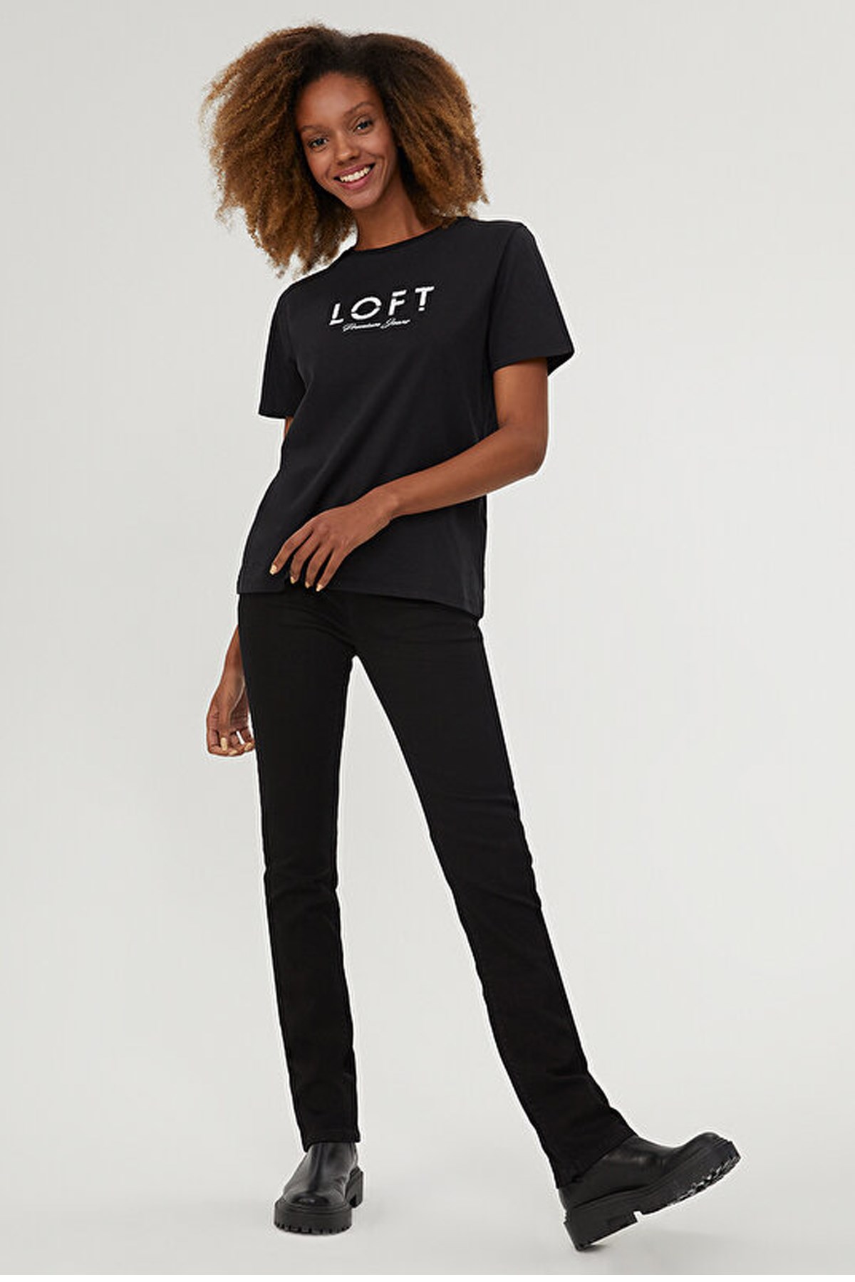 Loft Jayla Black Kadın Jean Pantolon LF2028582 Siyah