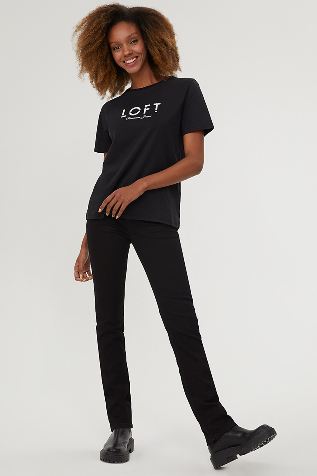 Loft Jayla Black Kadın Jean Pantolon LF2028582 Standart