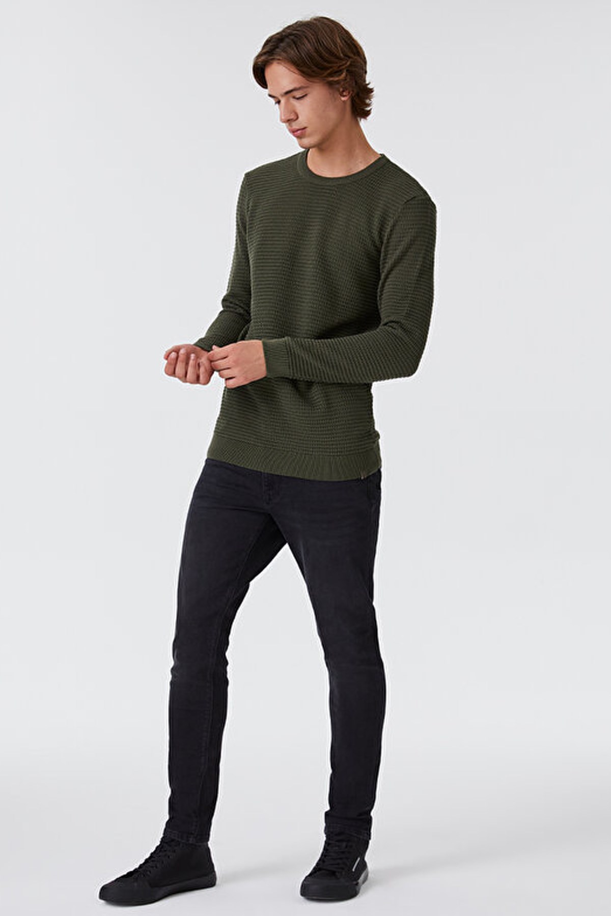 Loft Erkek Kazak LF2028617 Haki