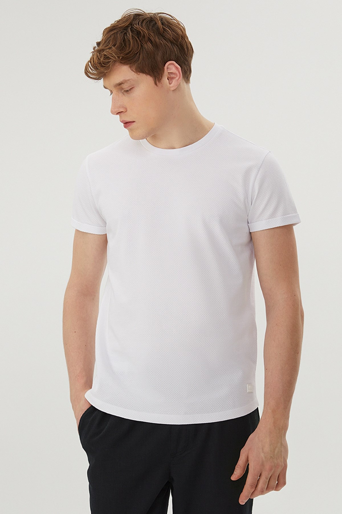 Loft Regular Fit Erkek Tişört LF2028618 Beyaz