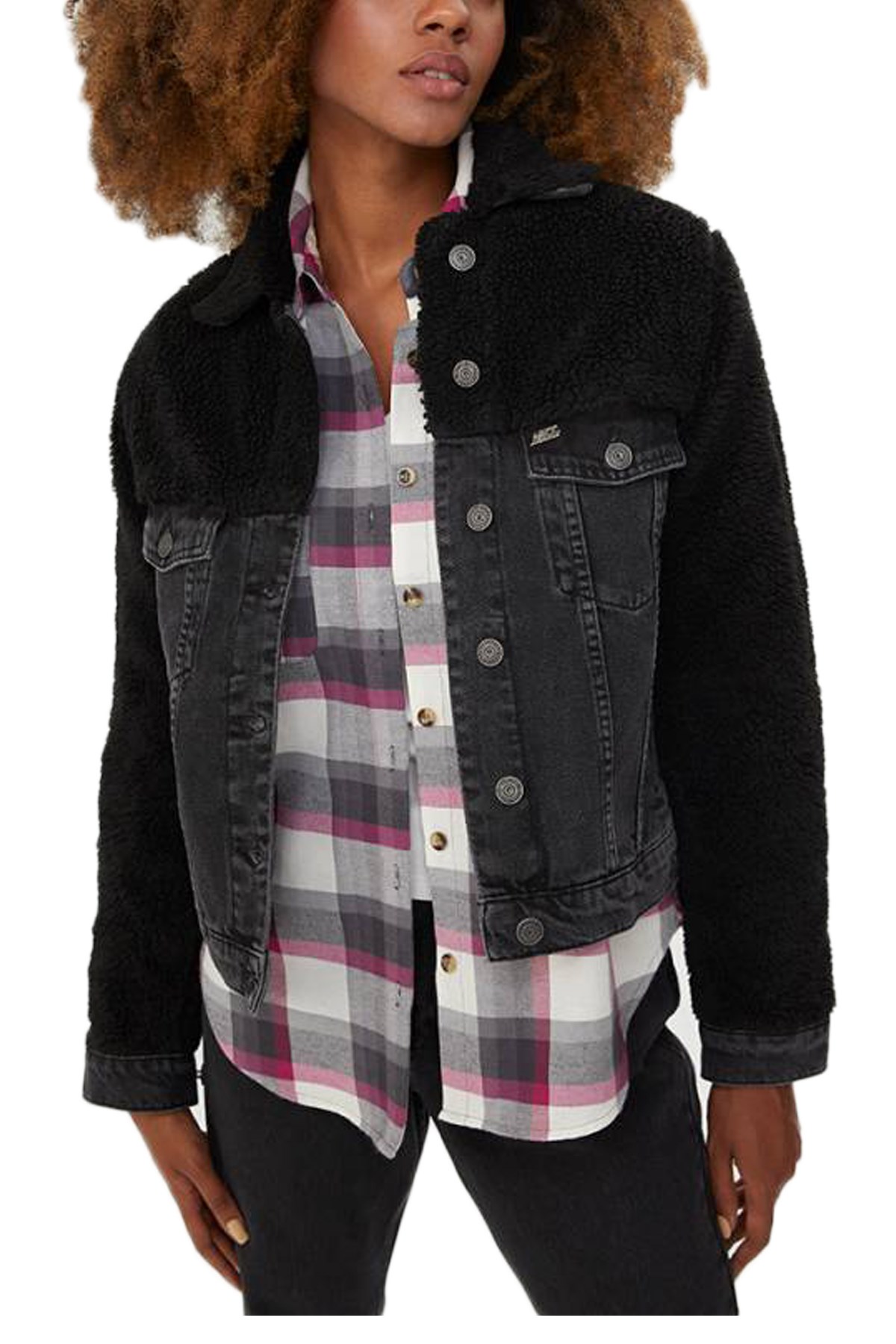 Loft Hannah Wash Kadın Kot Ceket LF2028658 Siyah