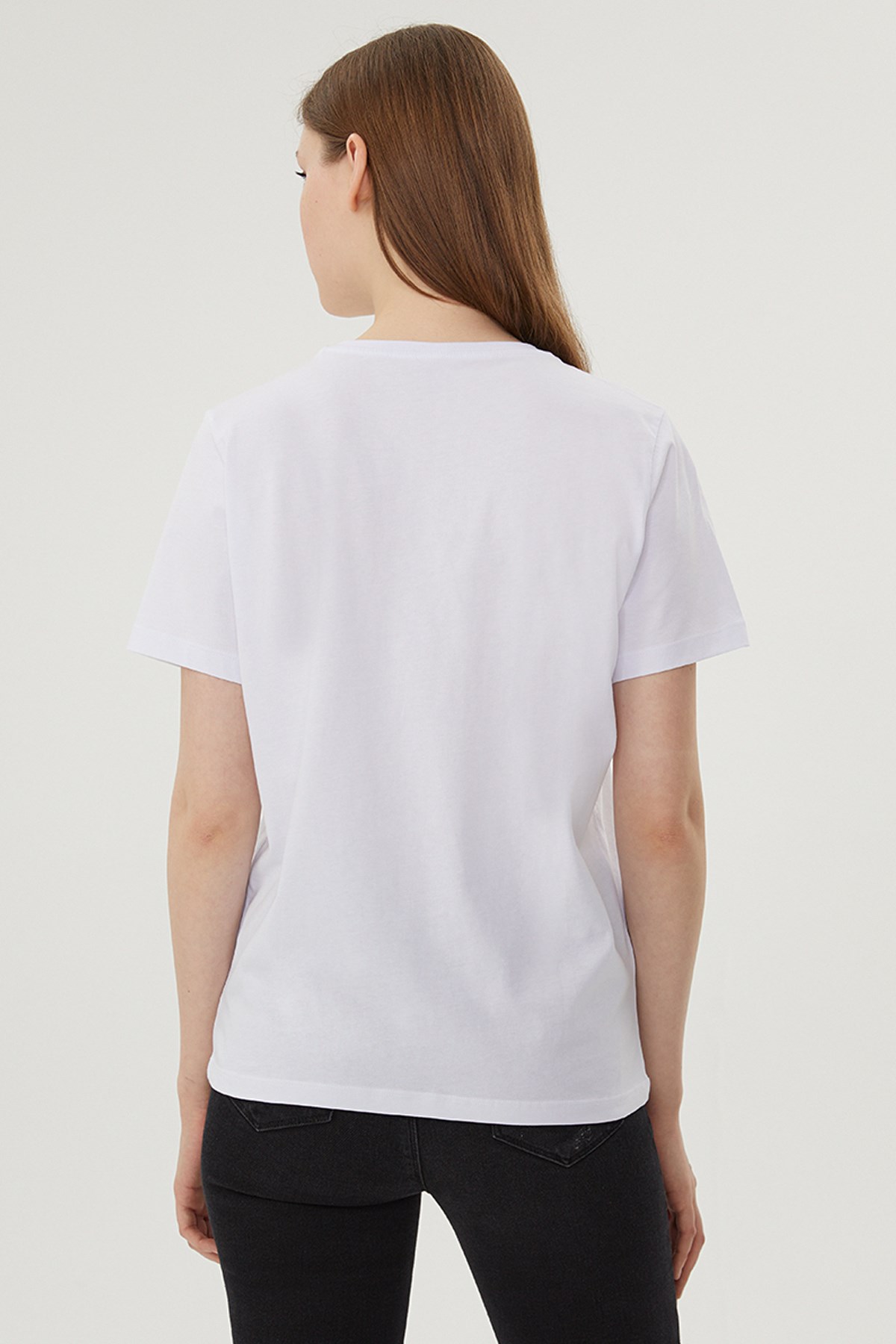 Loft Kırık Beyaz Kadın TişörtLF2028792 Beyaz