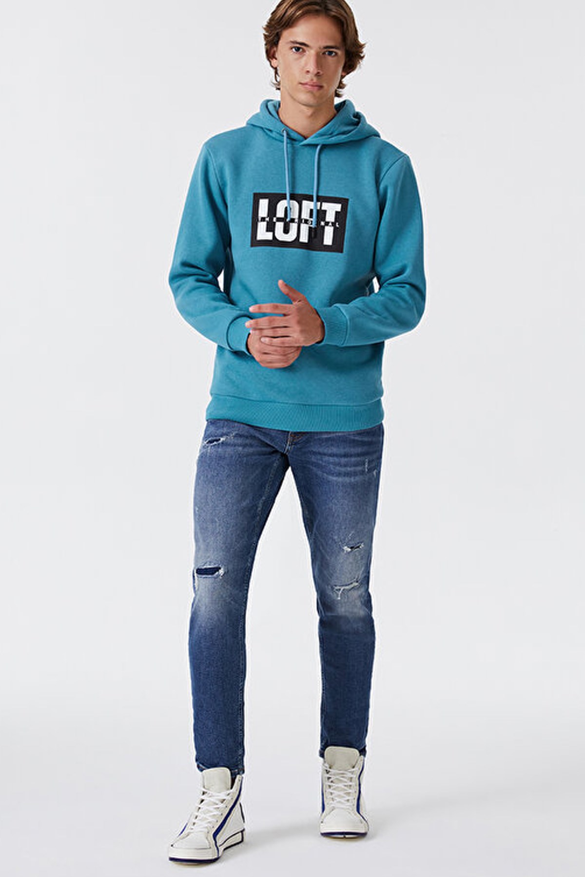 Loft Erkek Sweatshirt LF2028817 Mavi