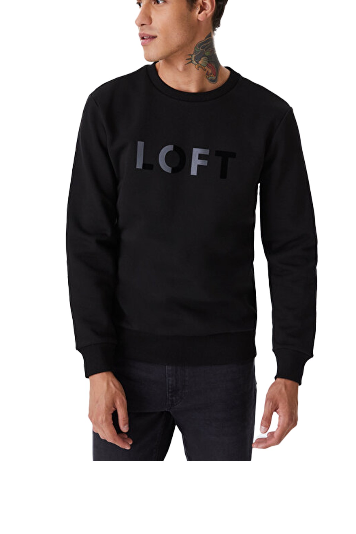Loft Erkek Sweatshirt LF2028819 Siyah