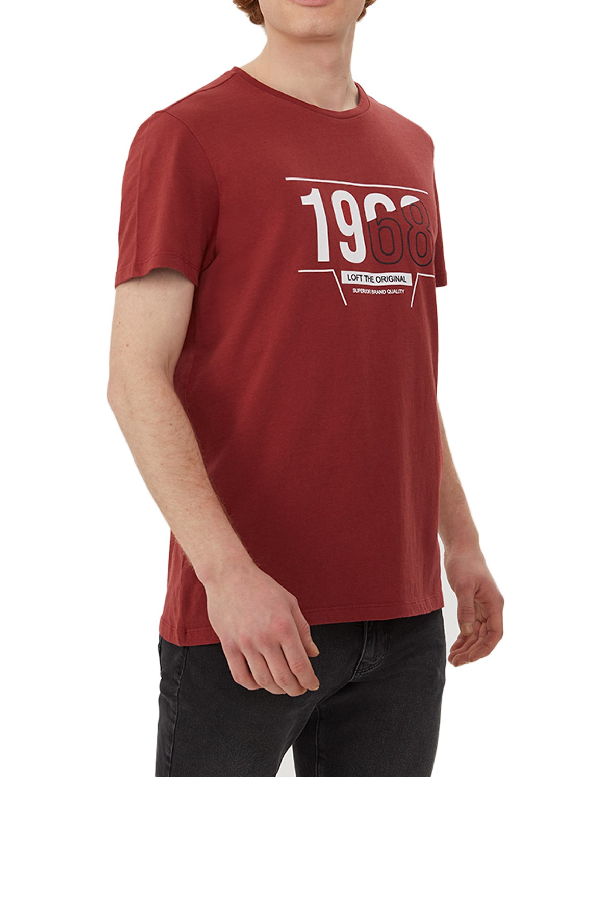 Loft erkek TişörtLF2028825 Bordo