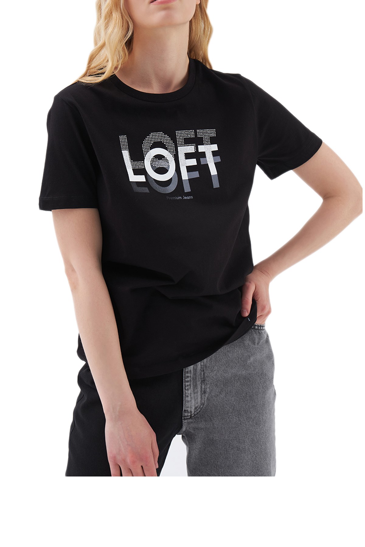 Loft Kadın TişörtLF2028853 Siyah