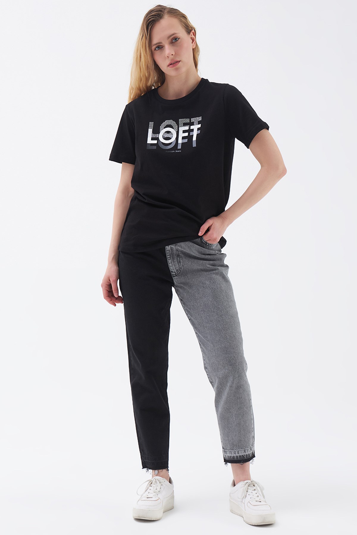 Loft Kadın TişörtLF2028853 Siyah