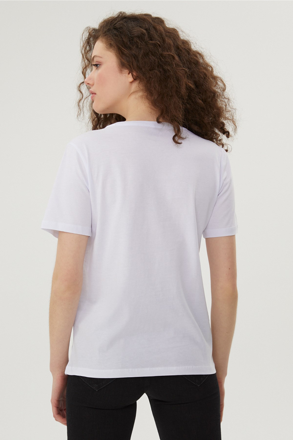 Loft Kadın TişörtLF2028855 Beyaz