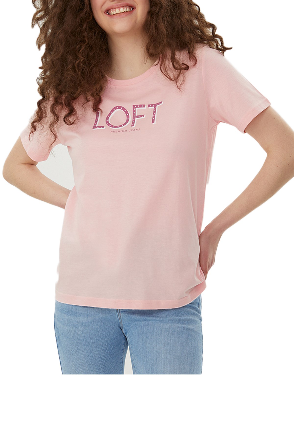 Loft Kadın TişörtLF2028856 Pembe