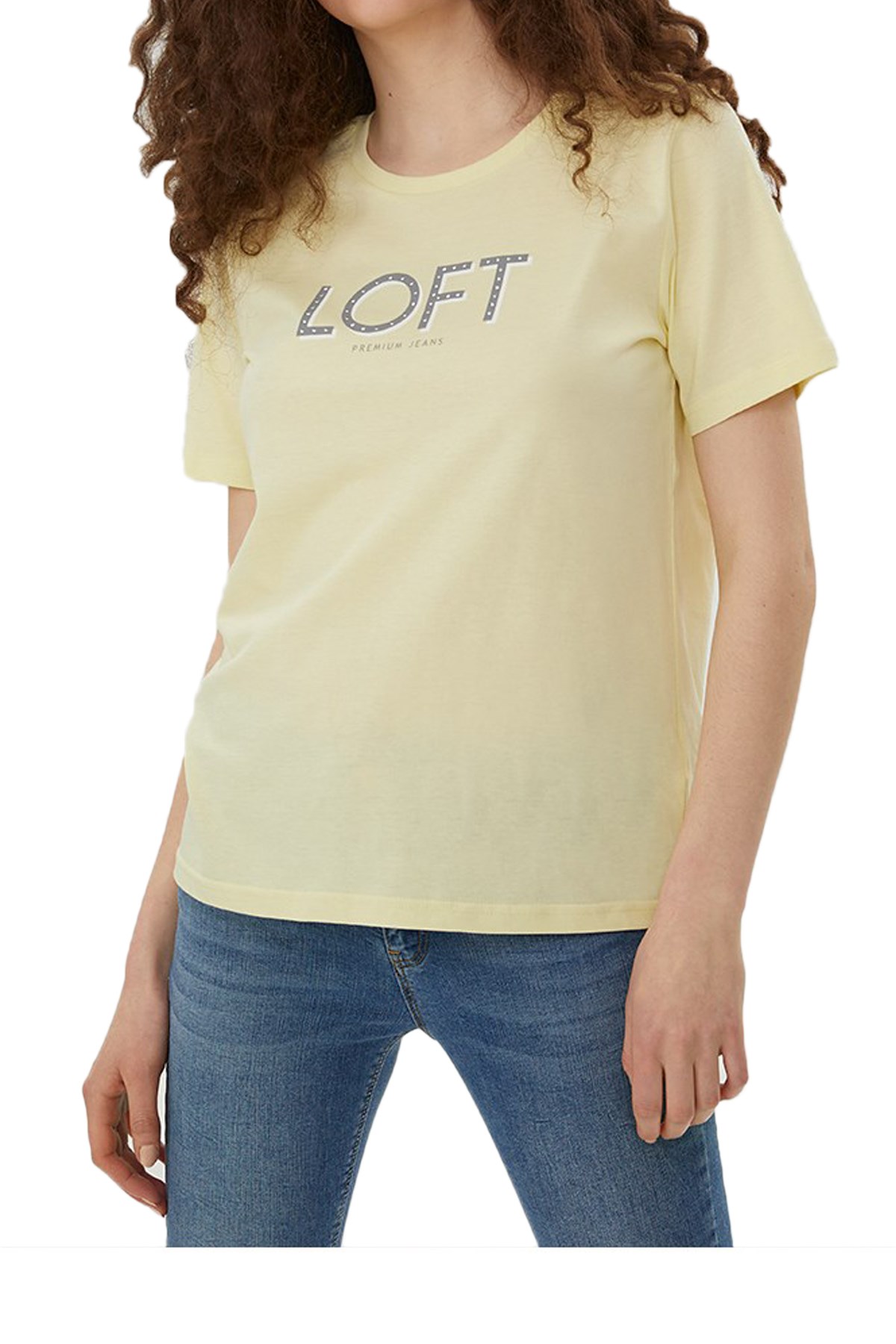 Loft Kadın TişörtLF2028856 Sarı