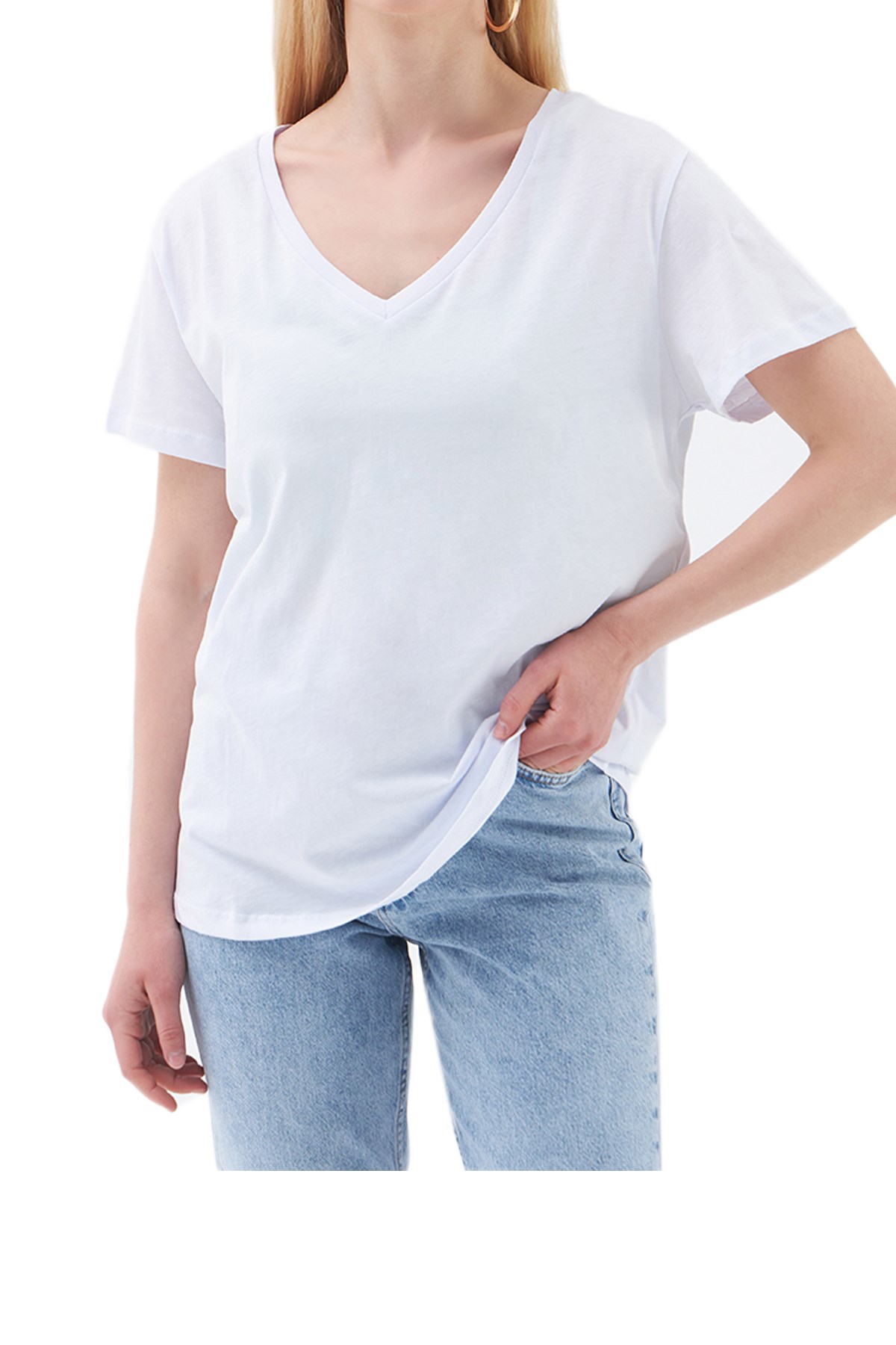 Loft Kadın TişörtLF2028873 Beyaz