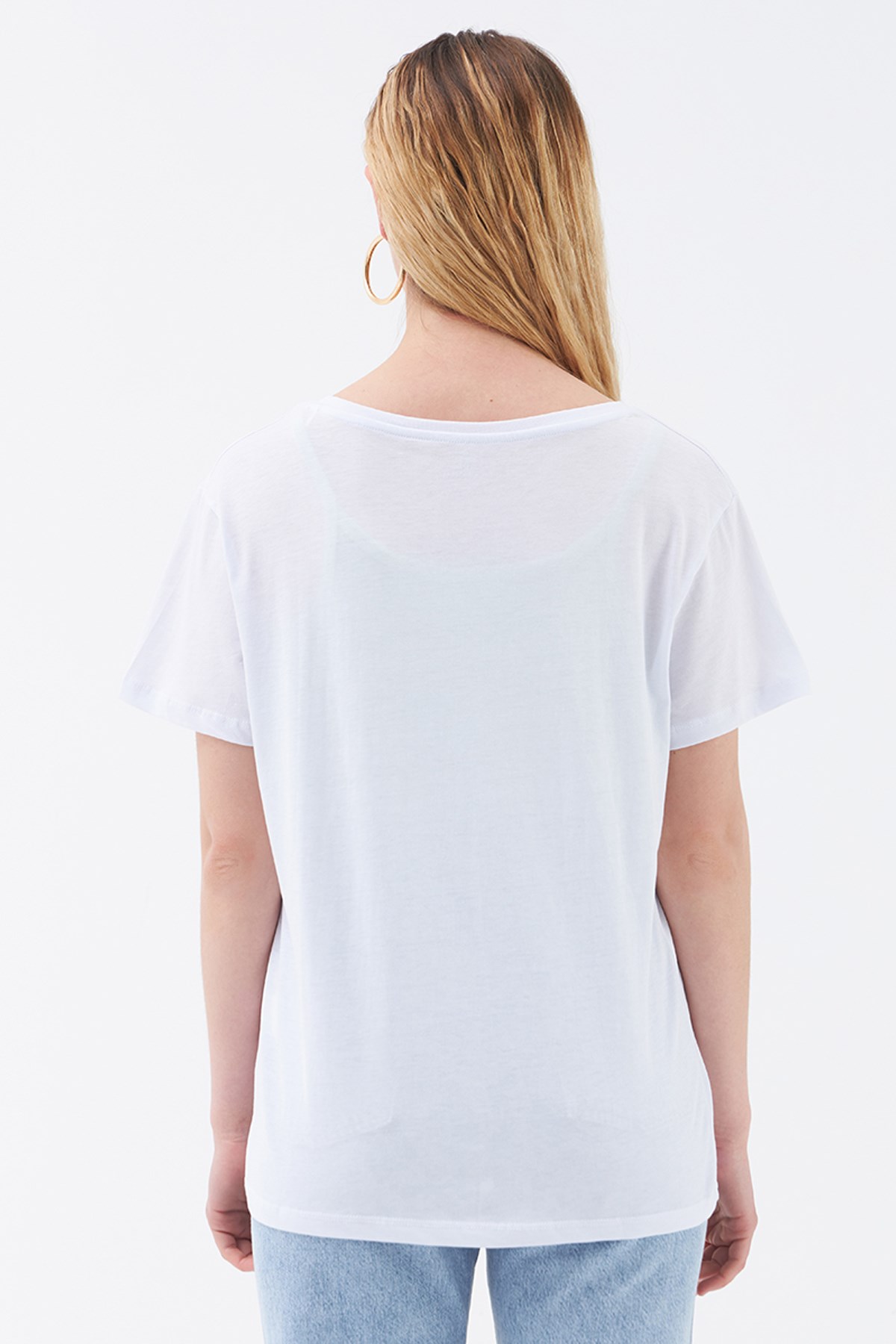 Loft Kadın TişörtLF2028873 Beyaz
