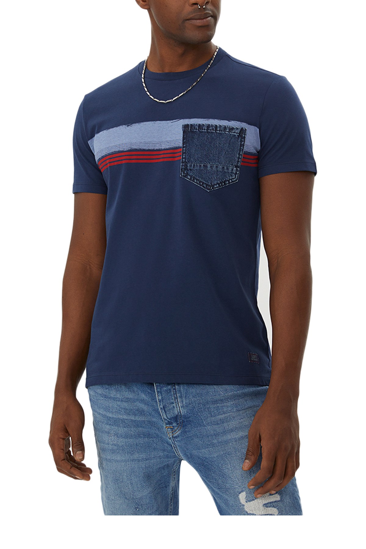 Loft Laci Erkek Tişört LF2028977 Lacivert