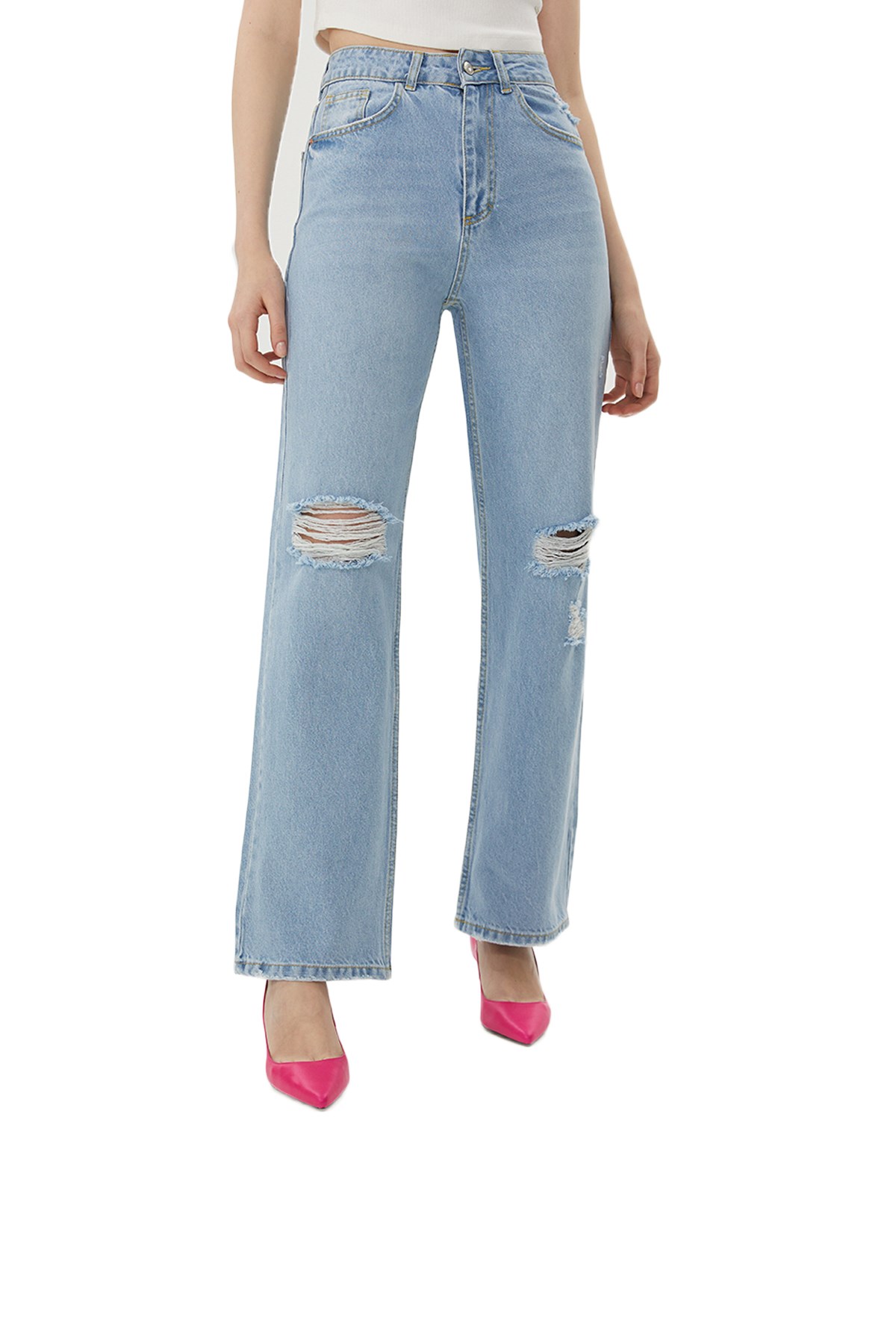 Loft Wide Leg Patricia Kadın Jean Pantolon LF2029025 Standart