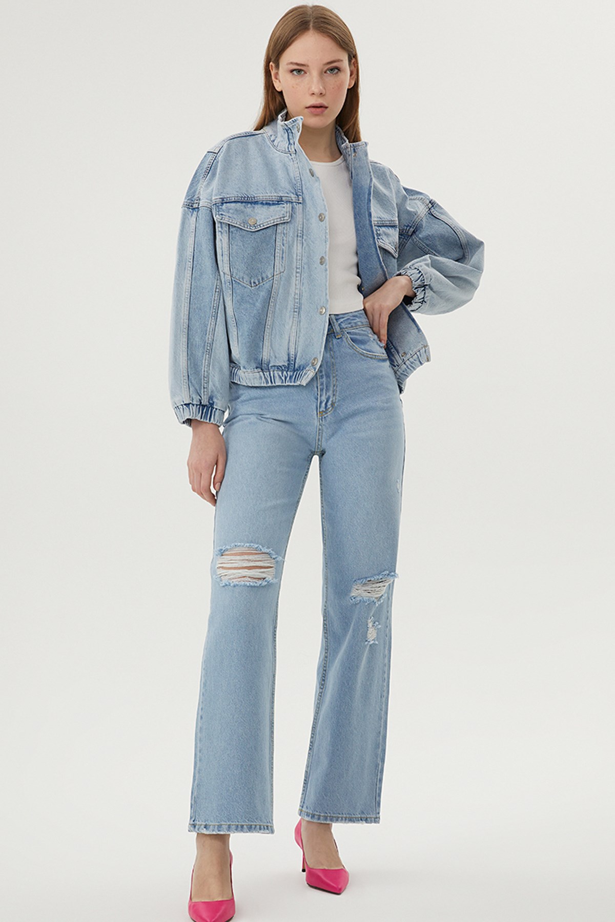 Loft Wide Leg Patricia Kadın Jean Pantolon LF2029025 Standart